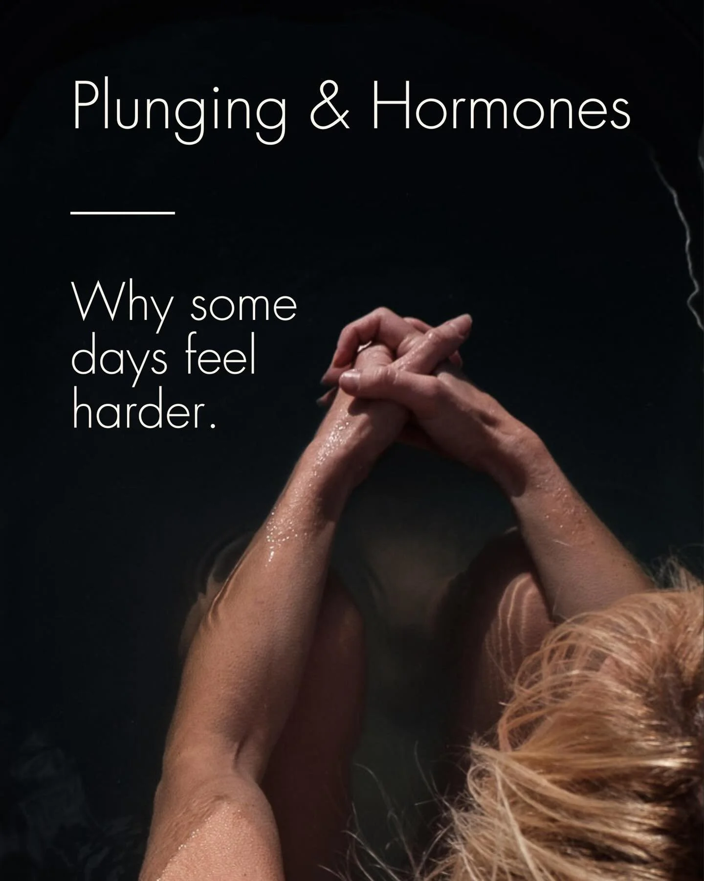A message for our female friends that&rsquo;s often missed in cold plunge guides.💦

If you&rsquo;ve noticed your tolerance wain in the days before your period, you&rsquo;re not imagining it. You body is working with its natural rhythm. ❤️

There&rsq