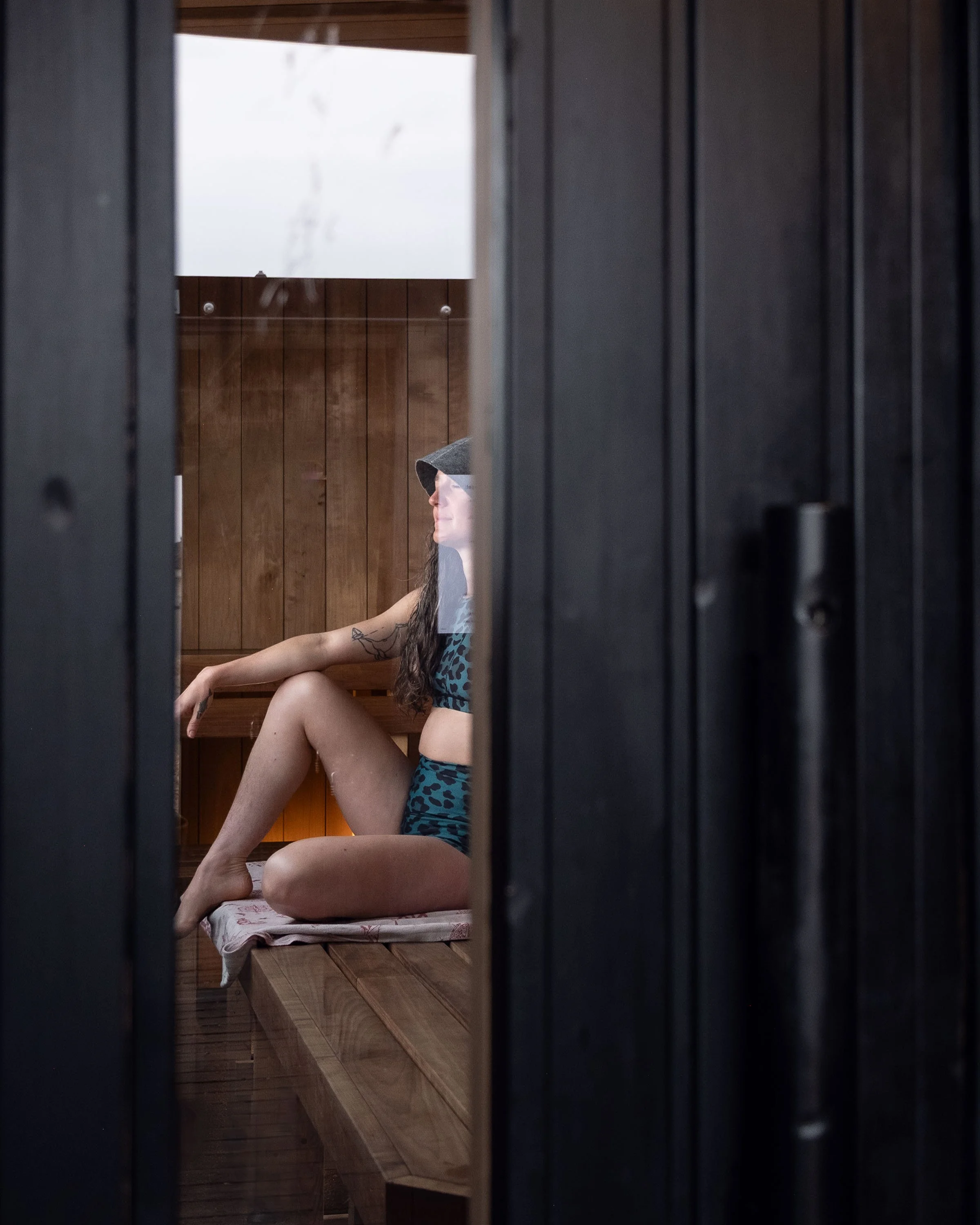 Wood fired sauna for 10 people
