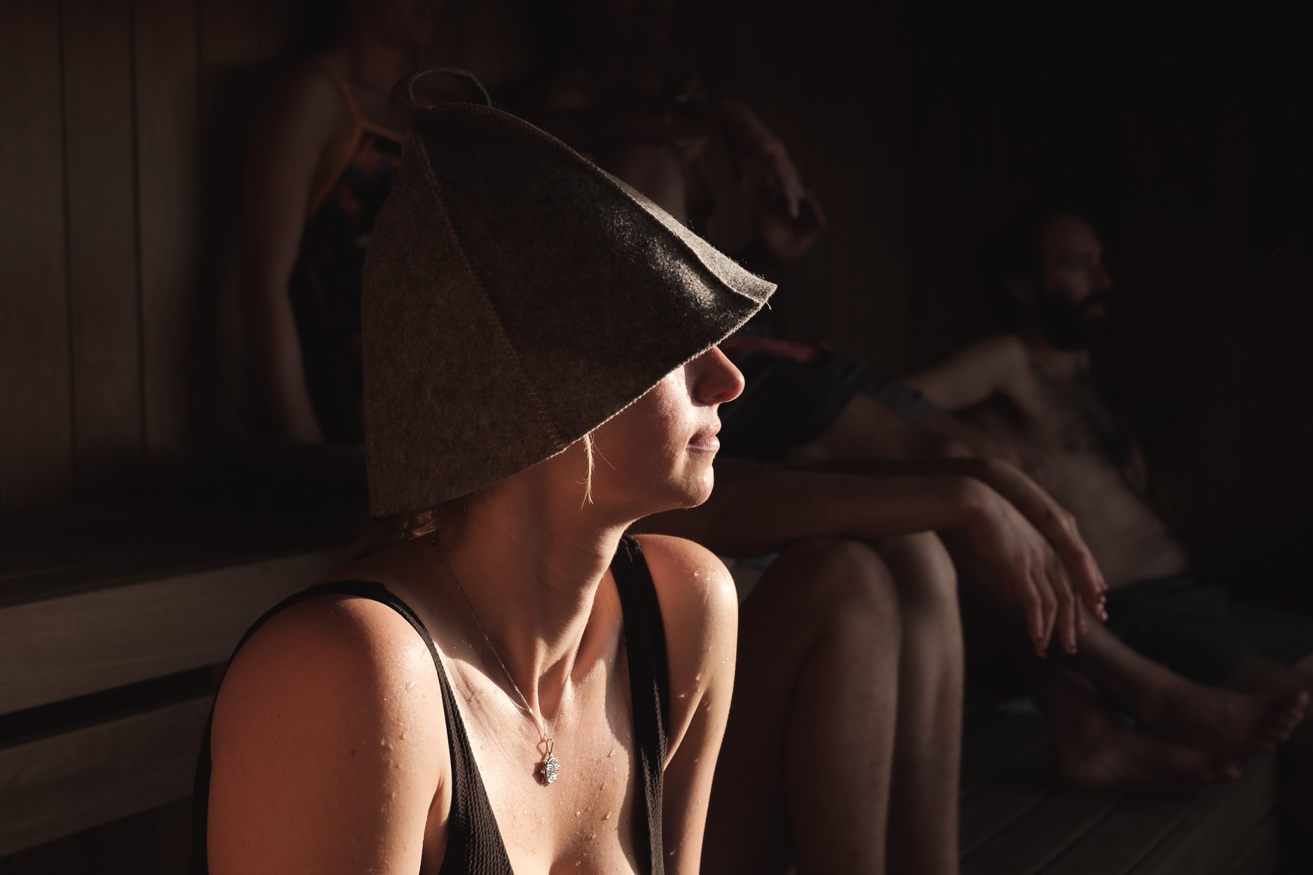 Sauna hats for protection