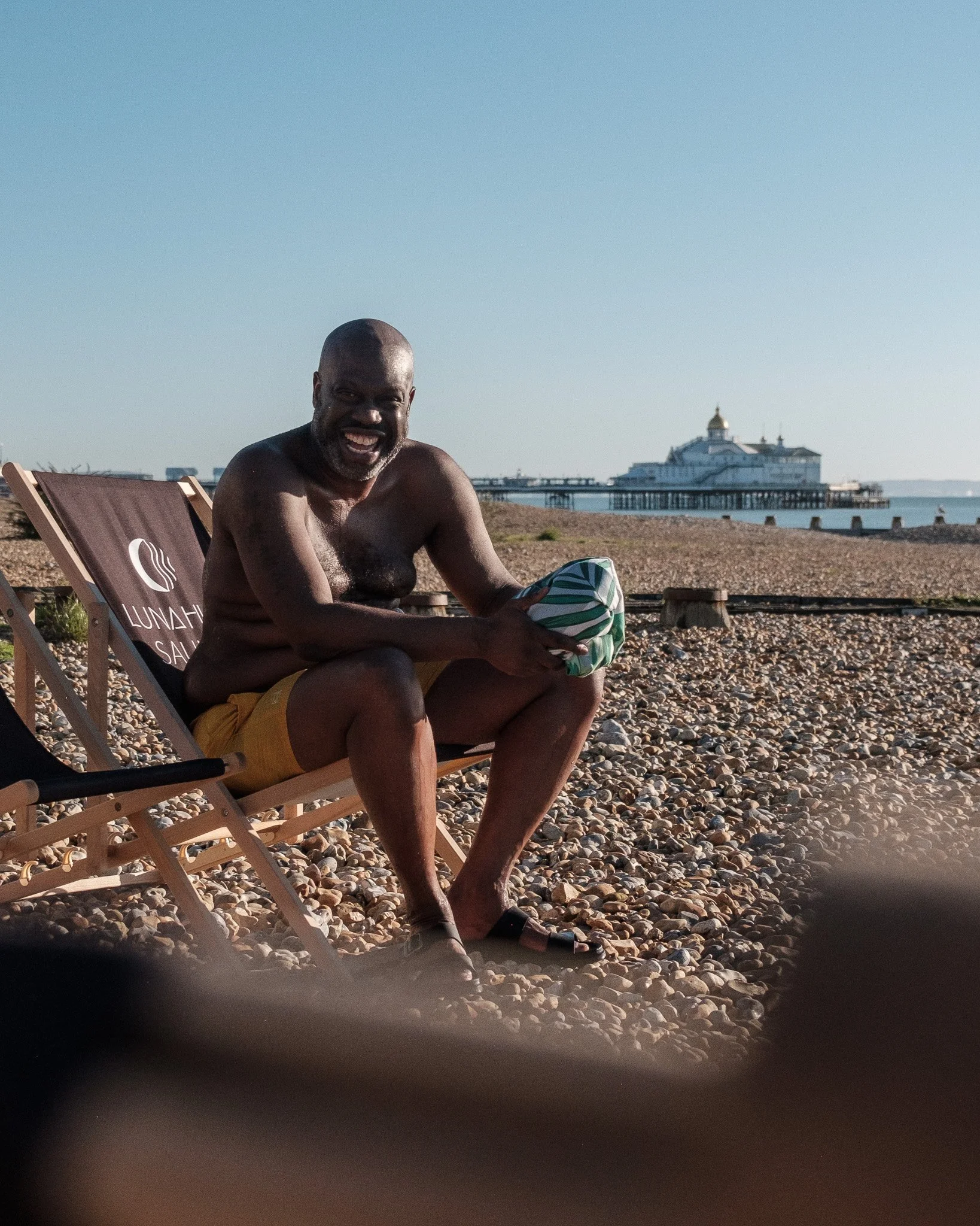 Promotional poster for Easy Breezy sauna package with a thermometer icon, listing benefits such as 4 sauna credits, 10% off additional credits, 10% off group bookings, one guest credit pm, and priced at 30 British pounds per month.