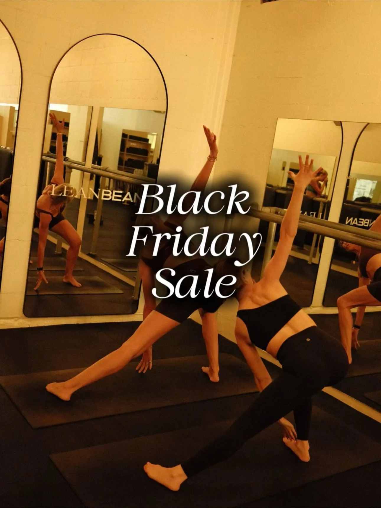 Black Friday has landed at Lean Bean 🖤

Get 30% OFF 10 and 20 class packs with code &lsquo;BLKFRIDAY30.&rsquo;
Buy as many packs as you like.❤️

Packs start from your first booking (not the purchase date)
10 packs: valid for 3 months
20 packs: valid