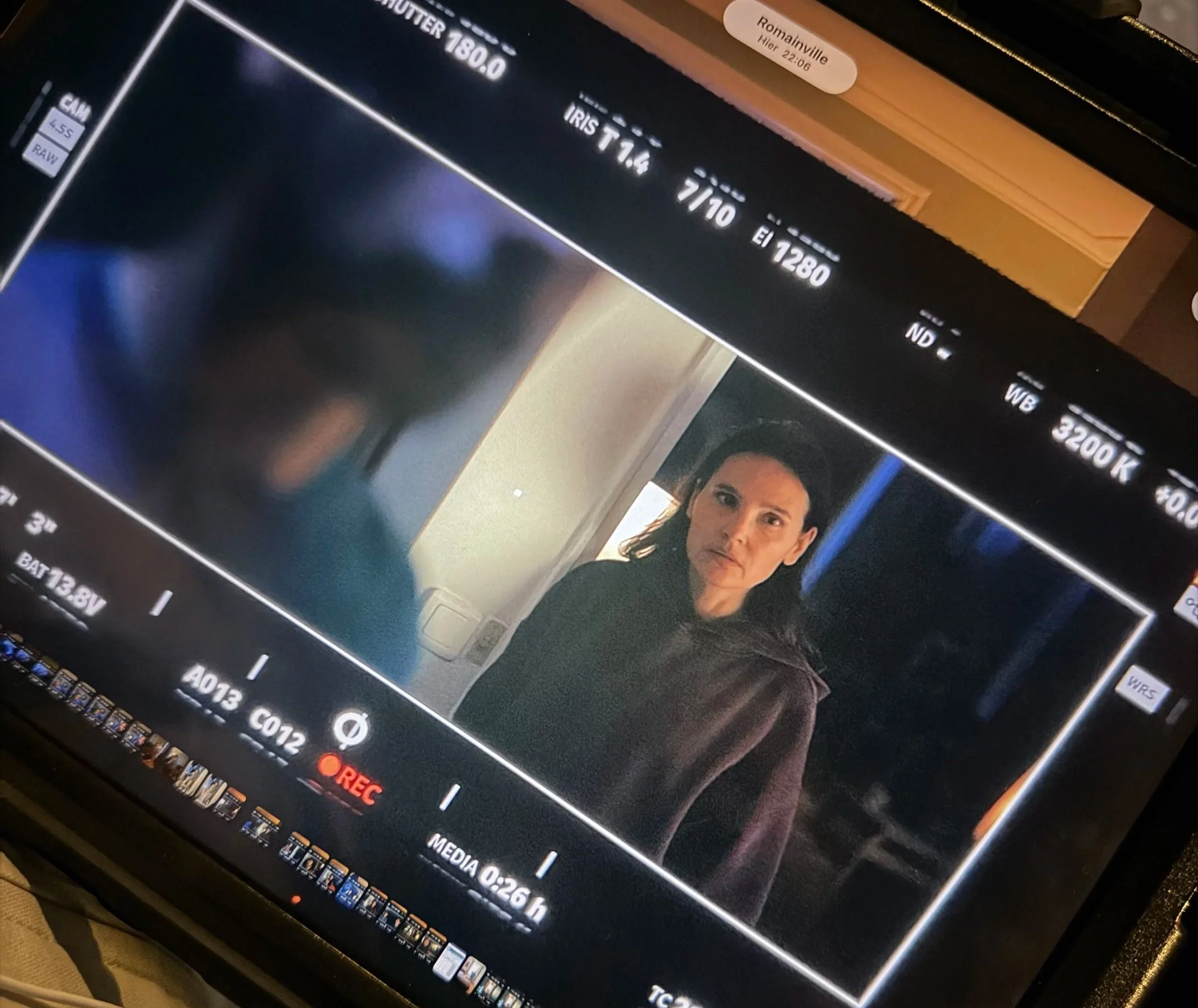 film "Harceleurs" avec Virginie Ledoyen, en tournage - France Télévisions / 3ème Oeil Story / Imagissime