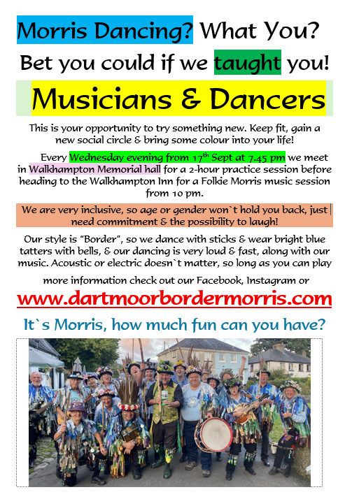 Dartmoor Border Morris Open sessions