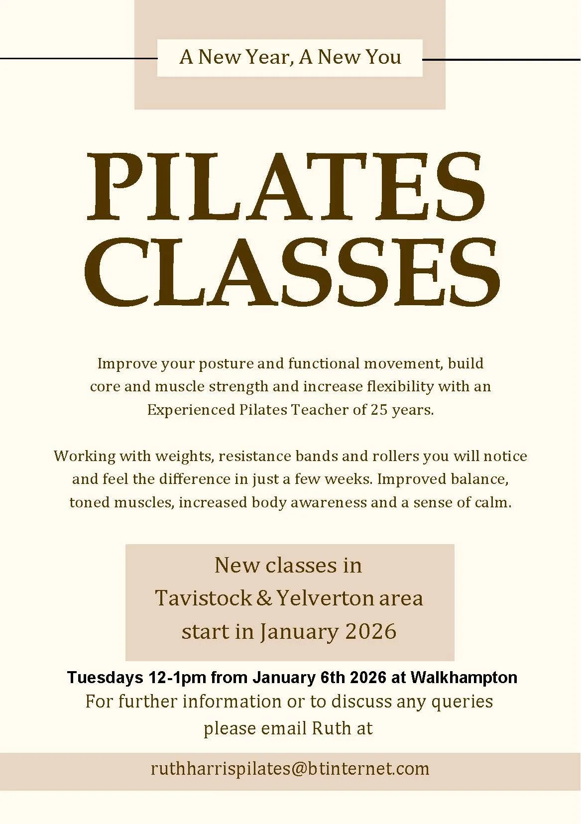 Pilates class for beginners