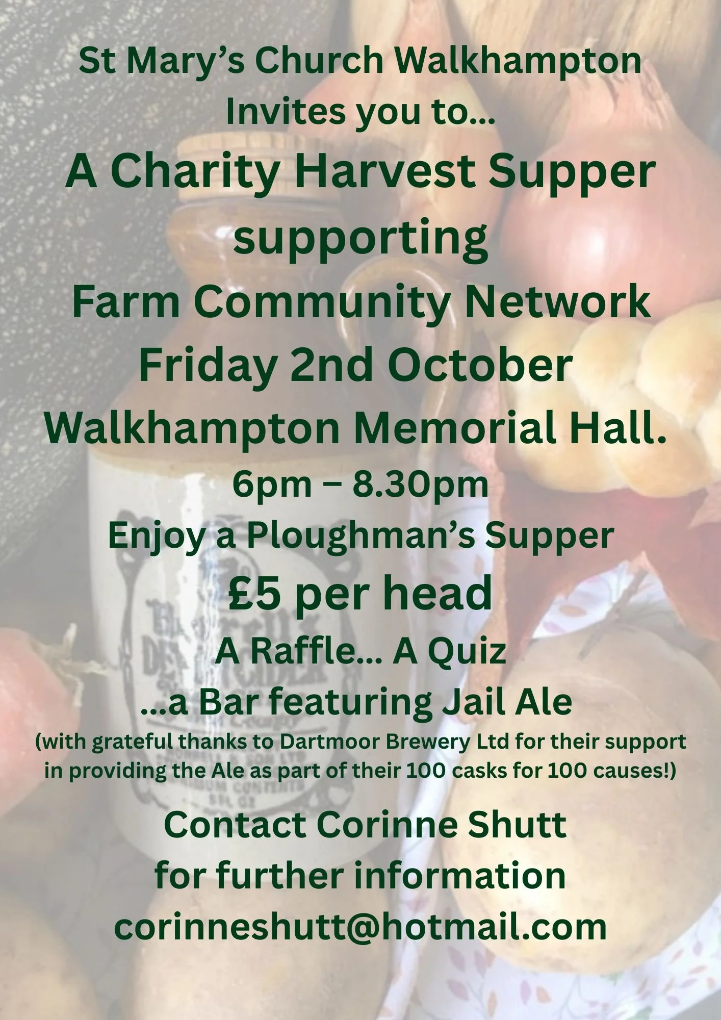 Harvest Supper supporting the Farm Community Network
