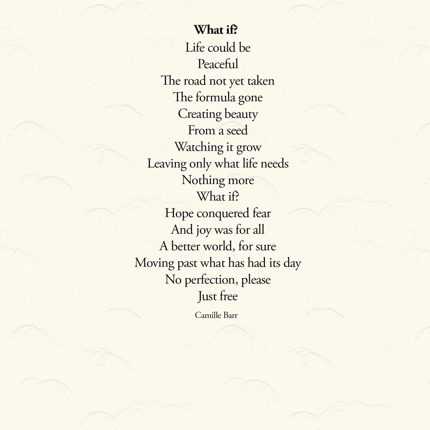 Poem - What if?