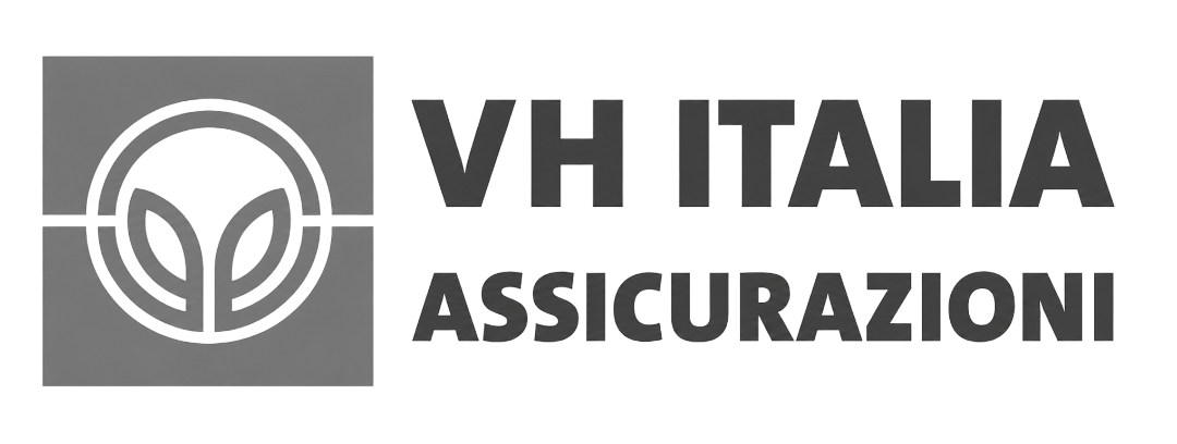 Logo for Vita Italia Assicurazioni, an insurance company, with a circular emblem featuring an abstract face and the company name written in bold letters.