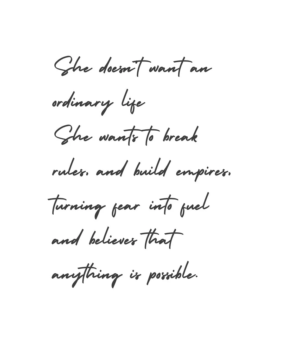 Some people aren&rsquo;t built for&nbsp;ordinary. They feel a pull... a restlessness that won&rsquo;t quiet down because they&rsquo;re meant to&nbsp;create, lead, build, and become.

This isn&rsquo;t perfection. It&rsquo;s about remembering the fire 
