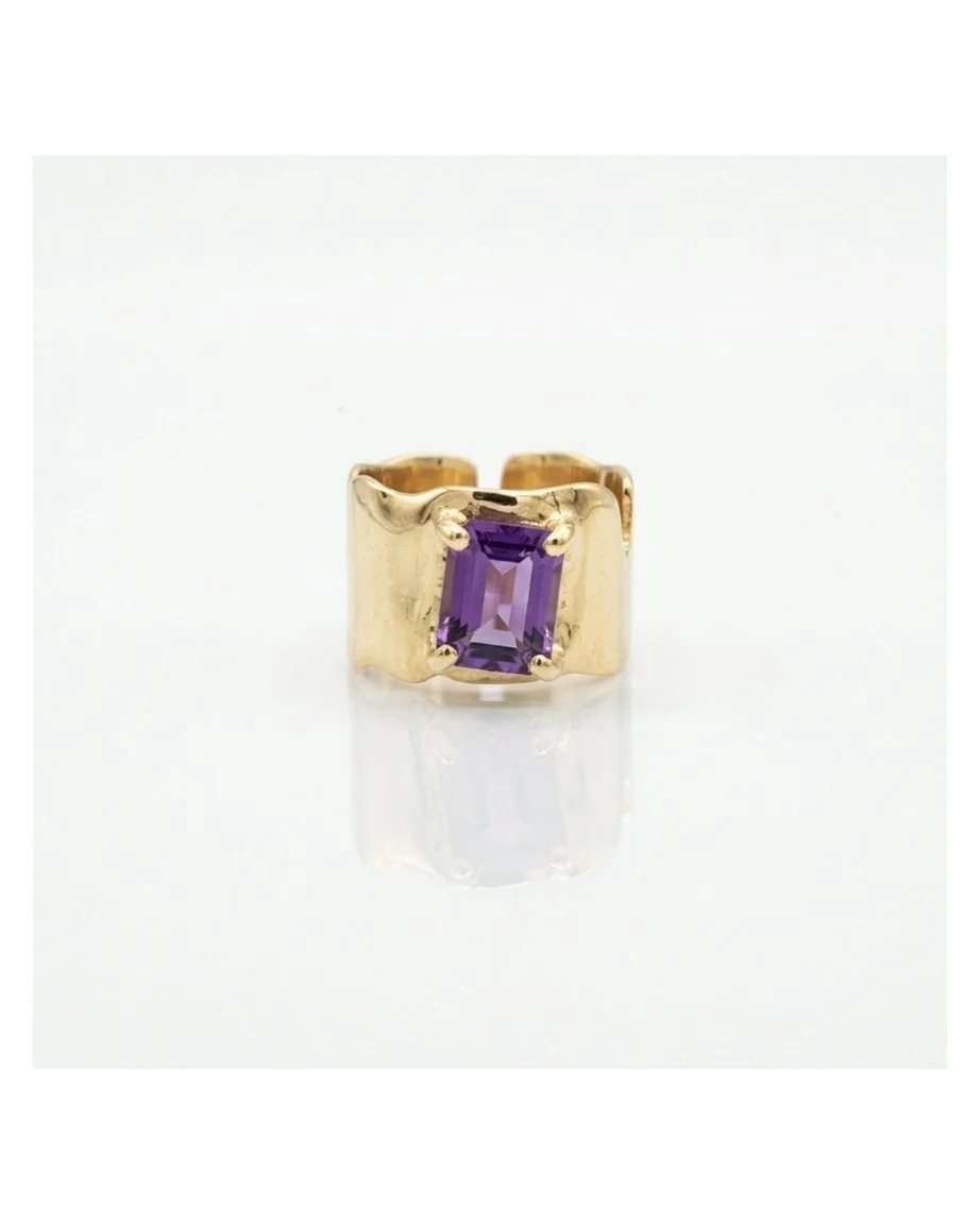 MONOLITH RING AMETHYST GELBGOLD (14k / 18k)
