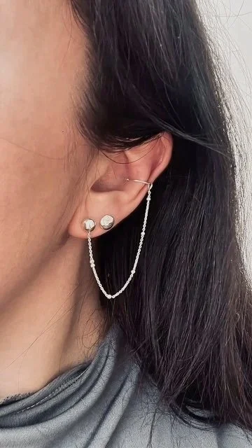 Nugget mit Earcuff und Kette