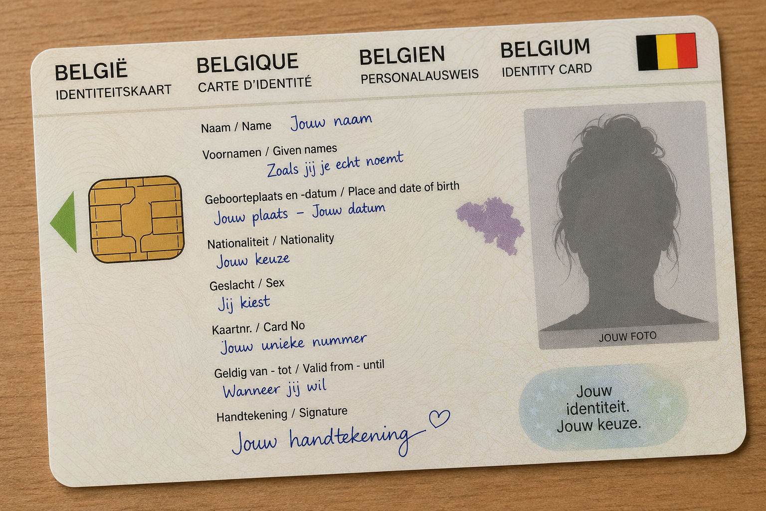 Wat als jij je nieuwe pas zelf mocht invullen?