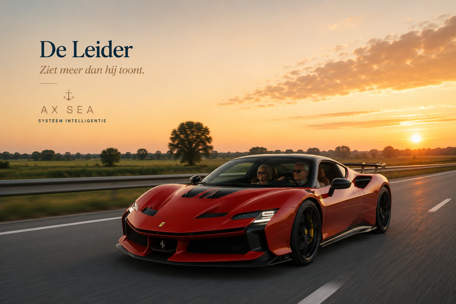 De meeste mensen zagen een Ferrari.