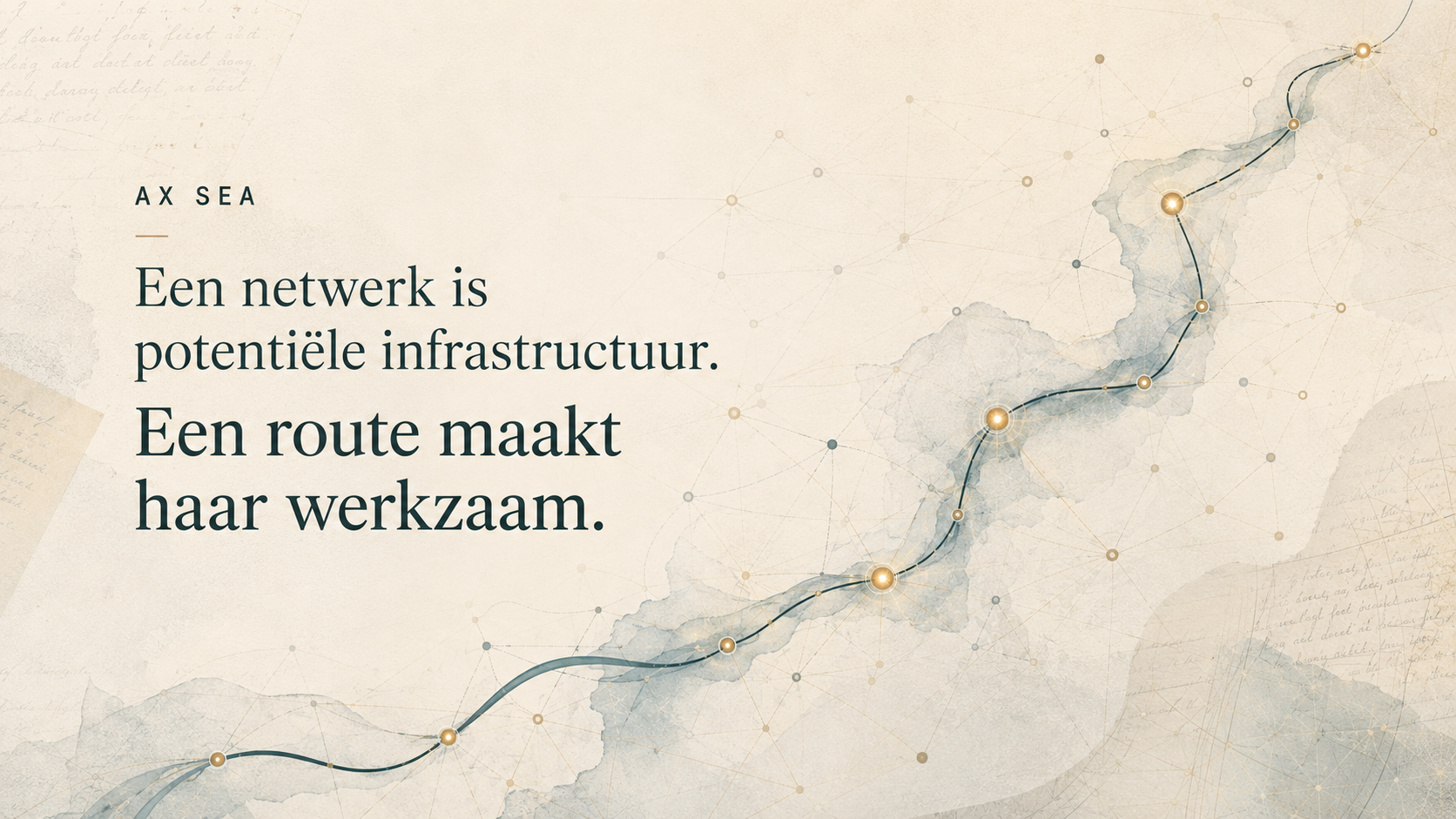 Is een netwerk zonder route een luchtkasteel?