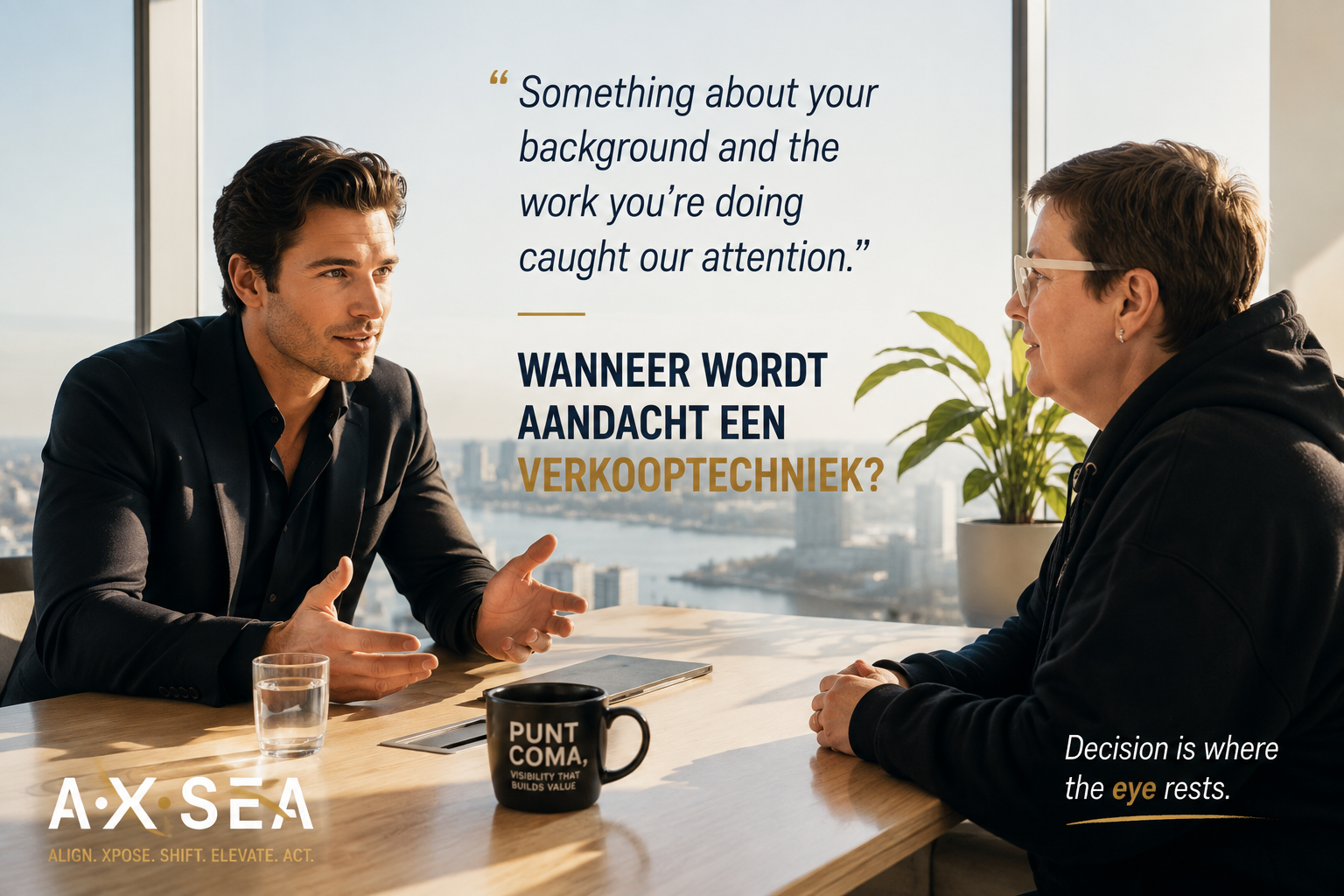“Something about your background and the work you're doing caught our attention.”