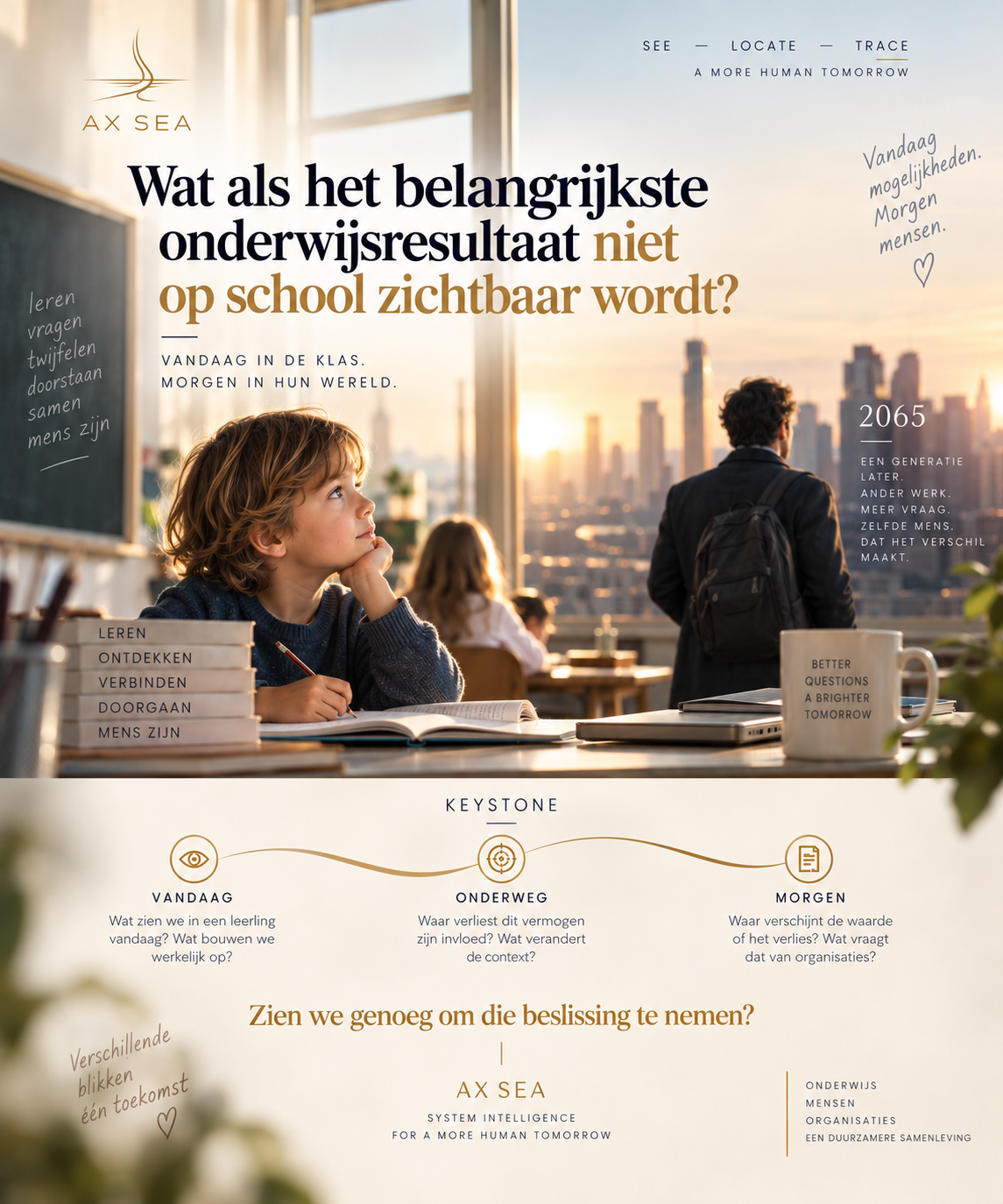 Wat als het belangrijkste onderwijsresultaat niet op school zichtbaar wordt?