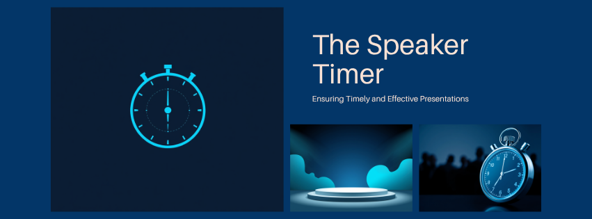 Banner image in shades of blue showing timers