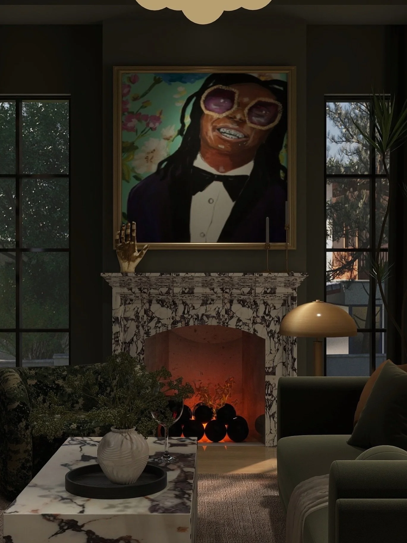 When the client has a @liltunechi painting front and center, you lean in.

We&rsquo;re deep in concept mode across multiple projects right now, swapping ideas, testing palettes, and letting creativity lead the way. Think of these posts as the behind 