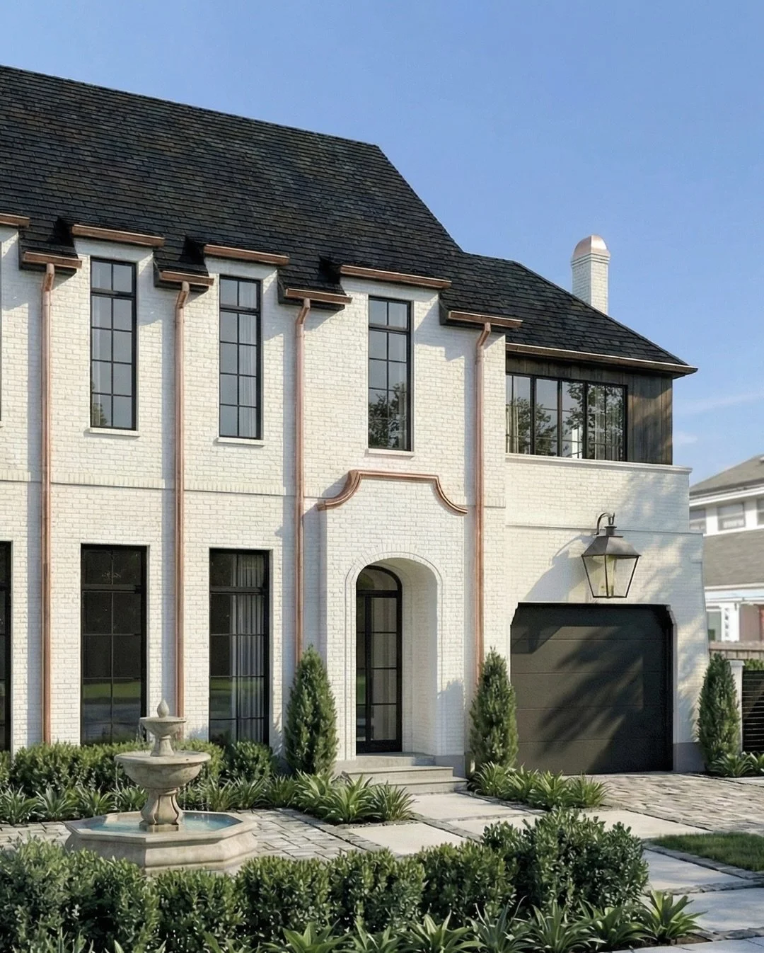 The architectural elements of this custom home reflects the southern approach to modern timeless design - Thoughtfully planned to give the clients a home that&rsquo;s welcoming, well curated, and executed with every detail in mind. ⁣
⁣
#southernlouis