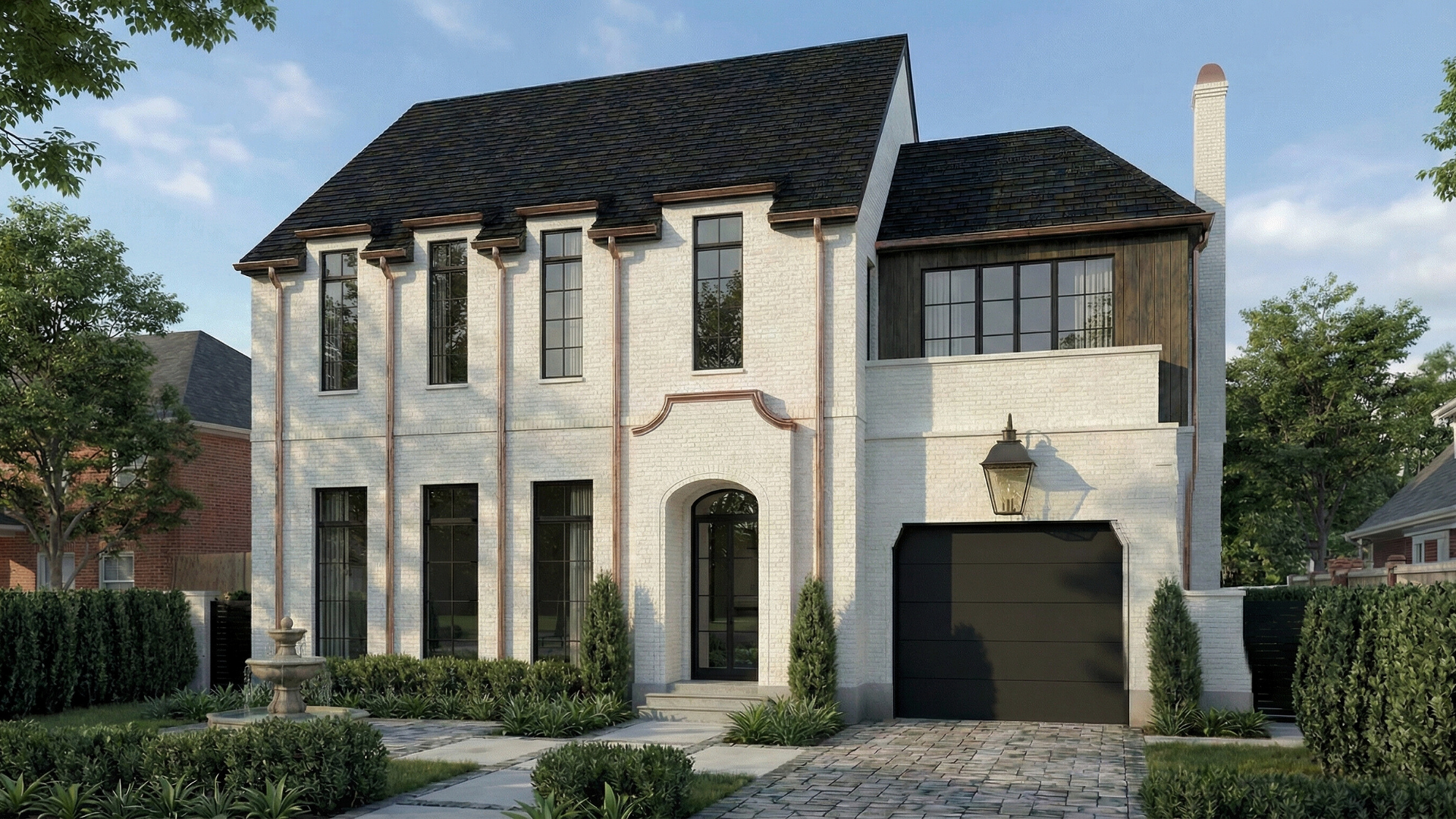 Southern Louisiana architecture with modern timeless transitional architectural design in and near Metairie and New Orleans Interior Designer