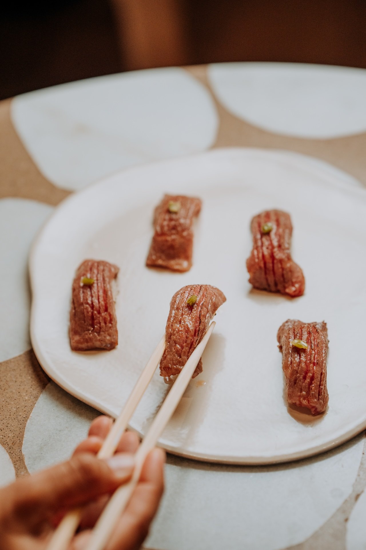Flamed Wagyu A5 Kagoshima Japan Nigiri (2u)
