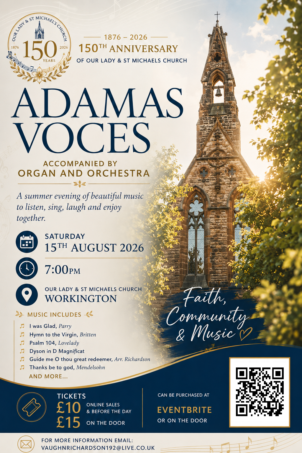 15 August ~ Concert at Our Lady &amp; St Michael’s, Workington
