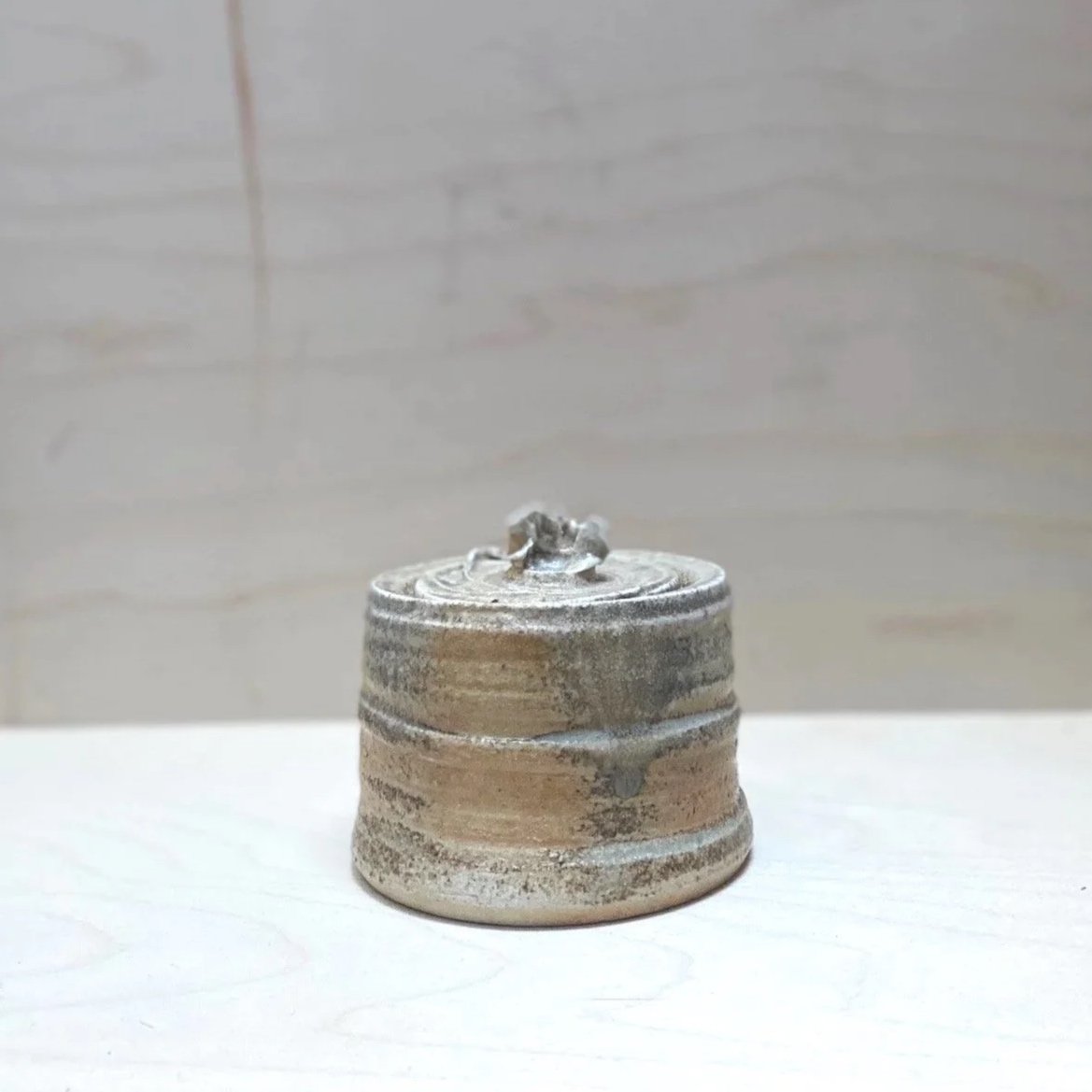 Woodfired lidded jar