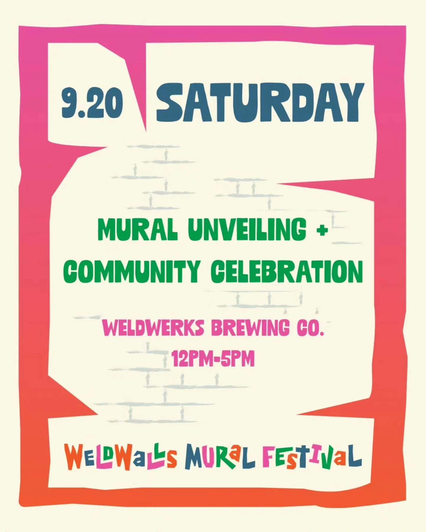 TODAY IS THE DAY! ✨️🎉

Here's what we have going on 12PM-5PM:

⭐️Community Painting Sponsored by Siete Family Foods
-Pick up a brush and help us paint a community banner mural with our friends at Siete Family Foods! Open to artists of all levels and