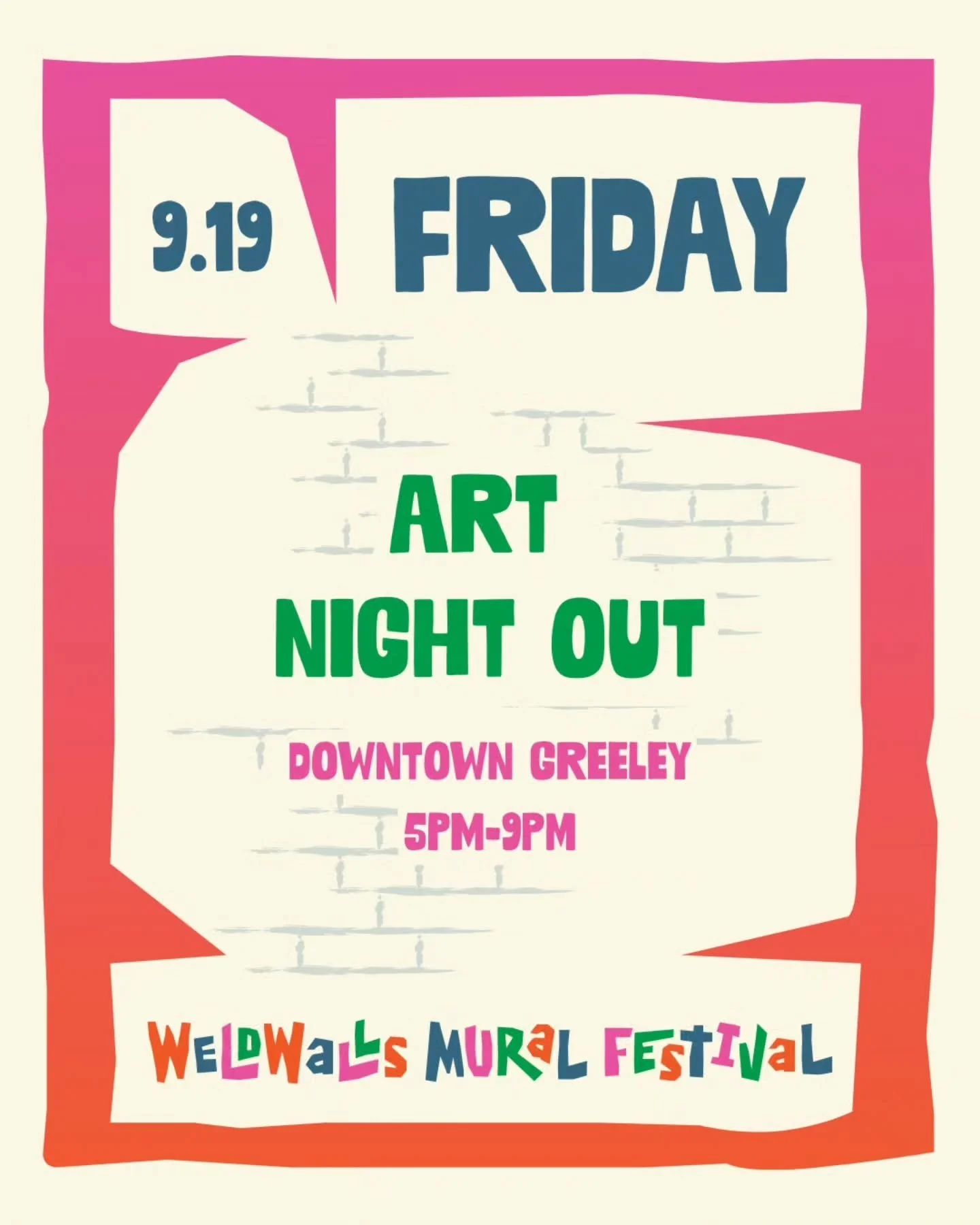 Its Friday!! Art Night Out! 🥳✨️

Here's what we got going on for you from 5PM-9PM today:

⭐️Community Painting Sponsored by Siete Family Foods
WeldWerks Brewing Co. - 508 8th Ave
- Pick up a brush and help us paint a community banner mural with our 