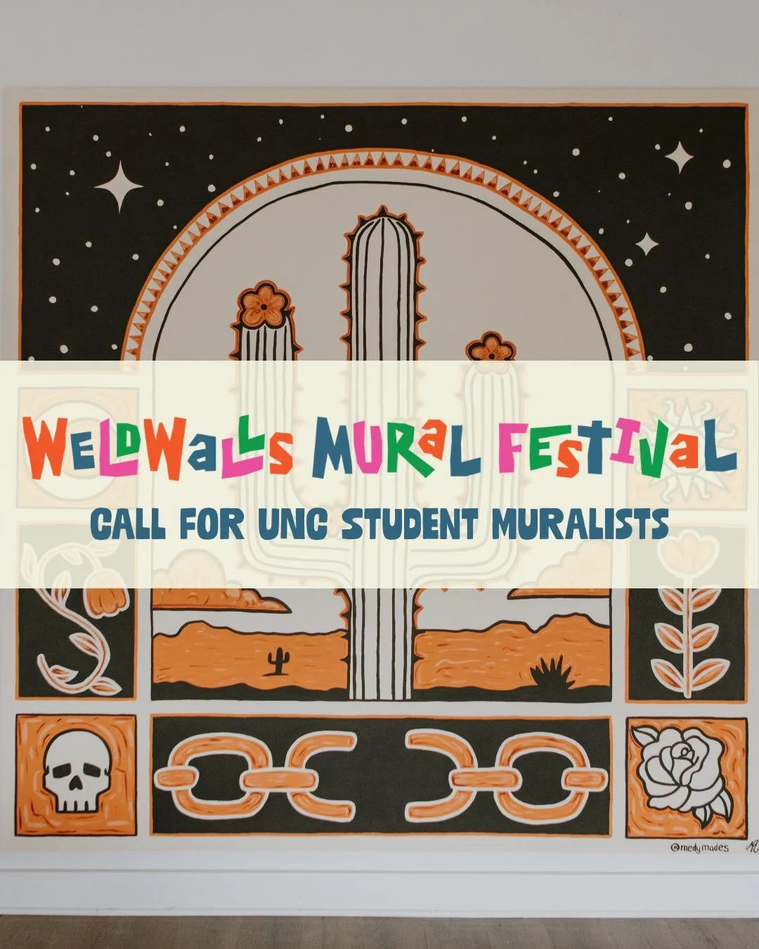 Calling all student artists at @unco_soad 🗣️🎨

WeldWalls is BACK this September 2026, and for our second year in a row, we&rsquo;re hosting a call for UNC student muralists. We&rsquo;re selecting one student artist or artist team to be featured on 