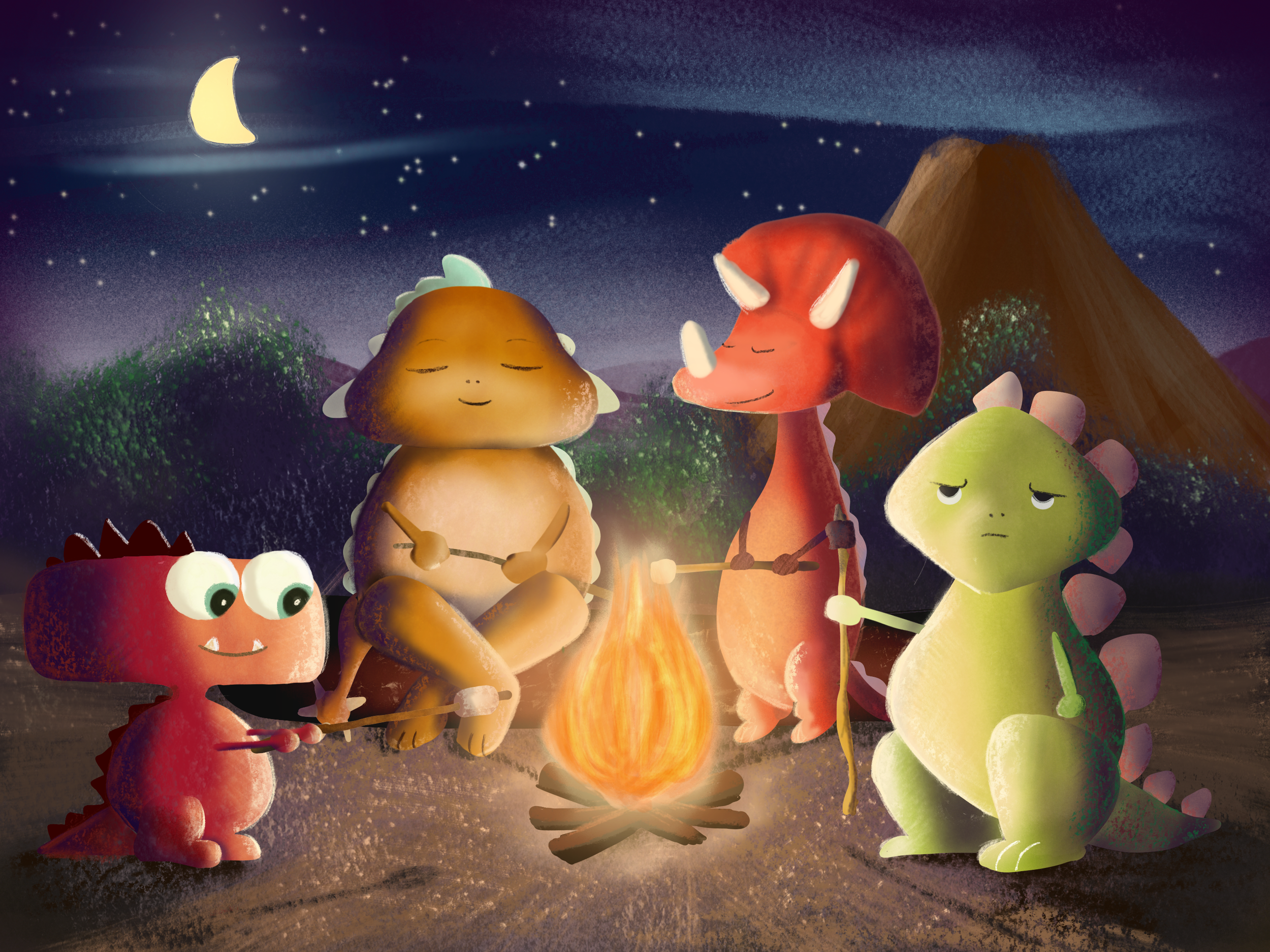A Fireside Dino Party