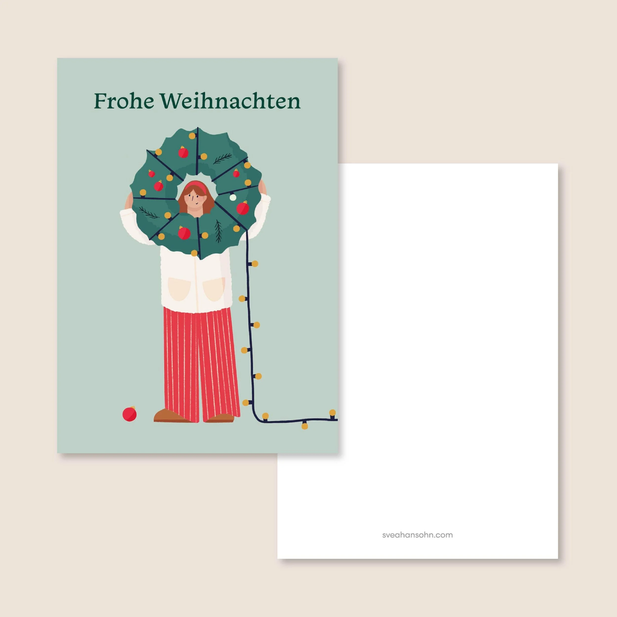 Türkranz Weihnachtskarte A6 – Ansicht 2