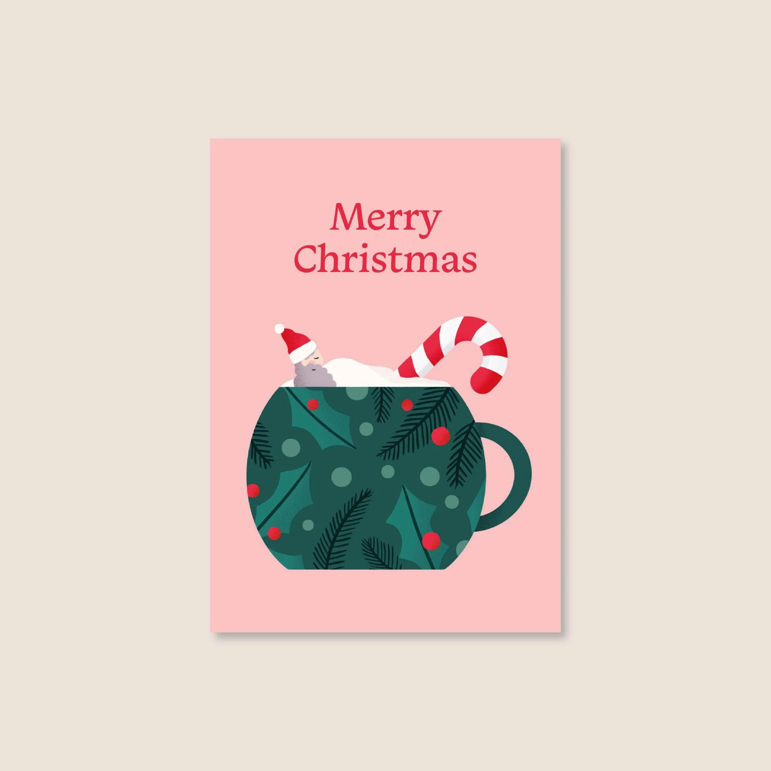 Tasse Weihnachtskarte A6 – Illustration von Svea Hansohn