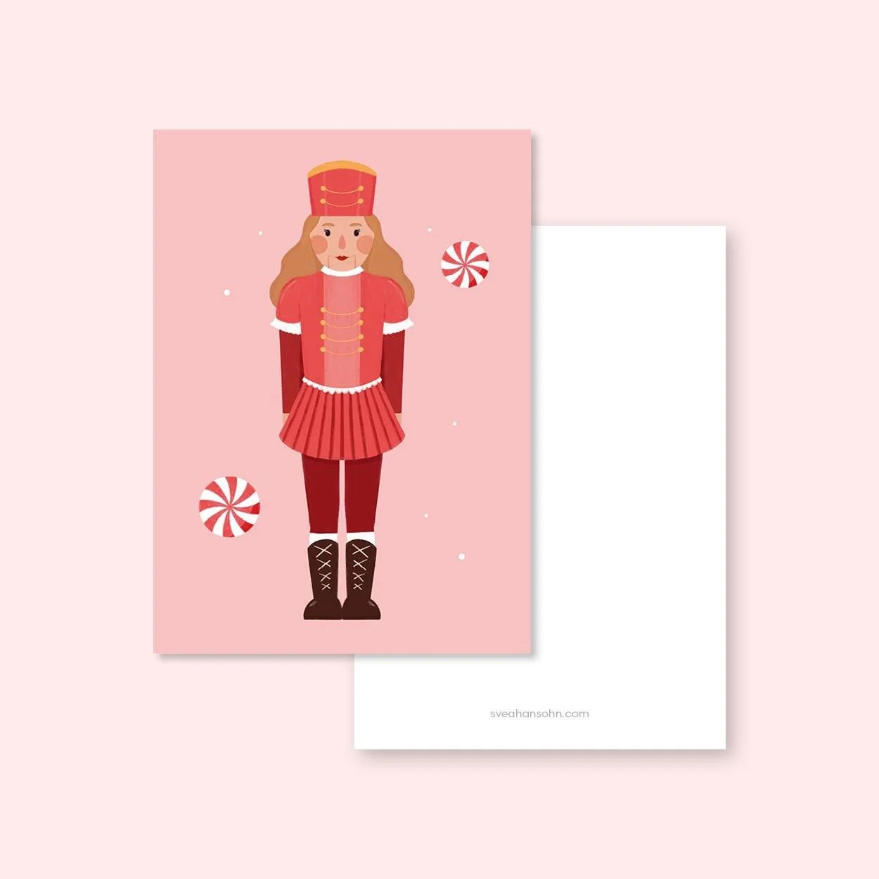 Nussknackerin Weihnachtskarte A6 – Ansicht 2