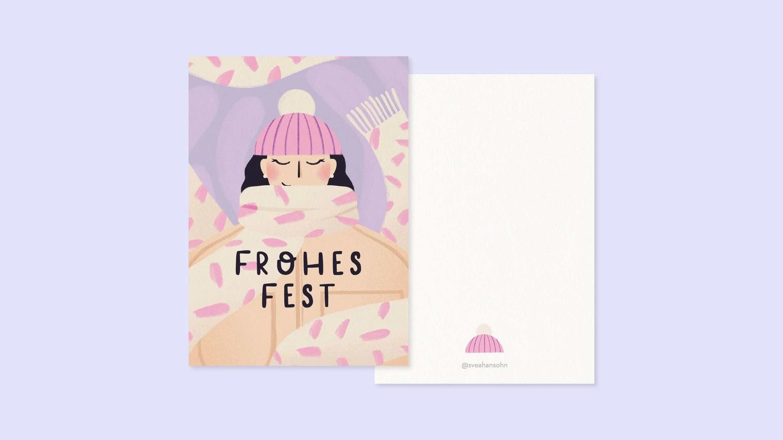 Moderne Weihnachtskarten 4er Set – Ansicht 4