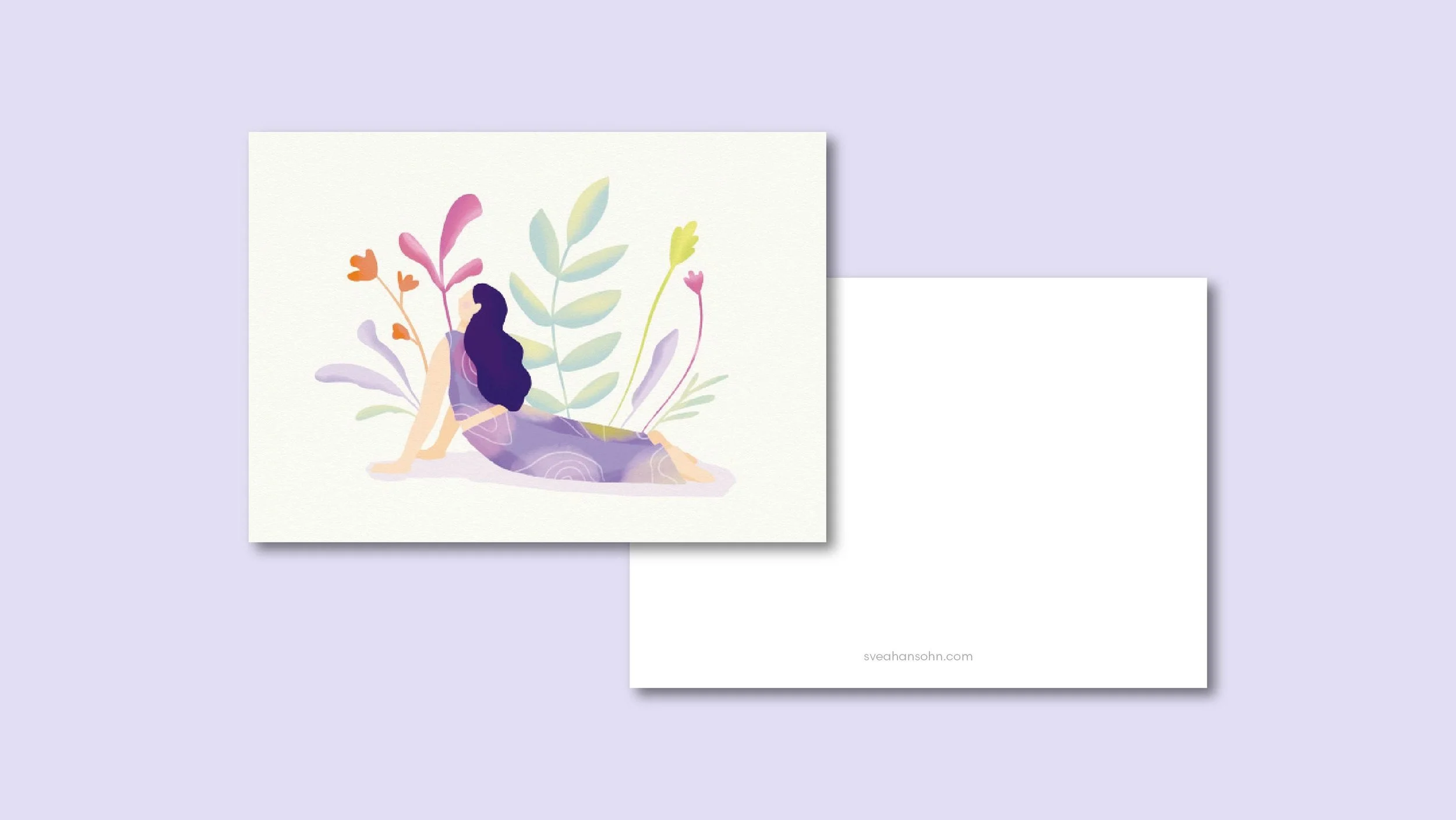 Yoga Flow Postkarte A6 – Ansicht 2