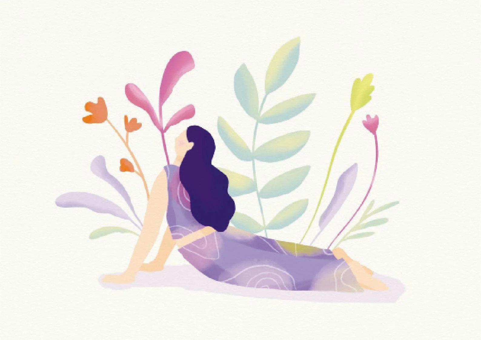 Yoga Flow Postkarte A6 – Ansicht 3