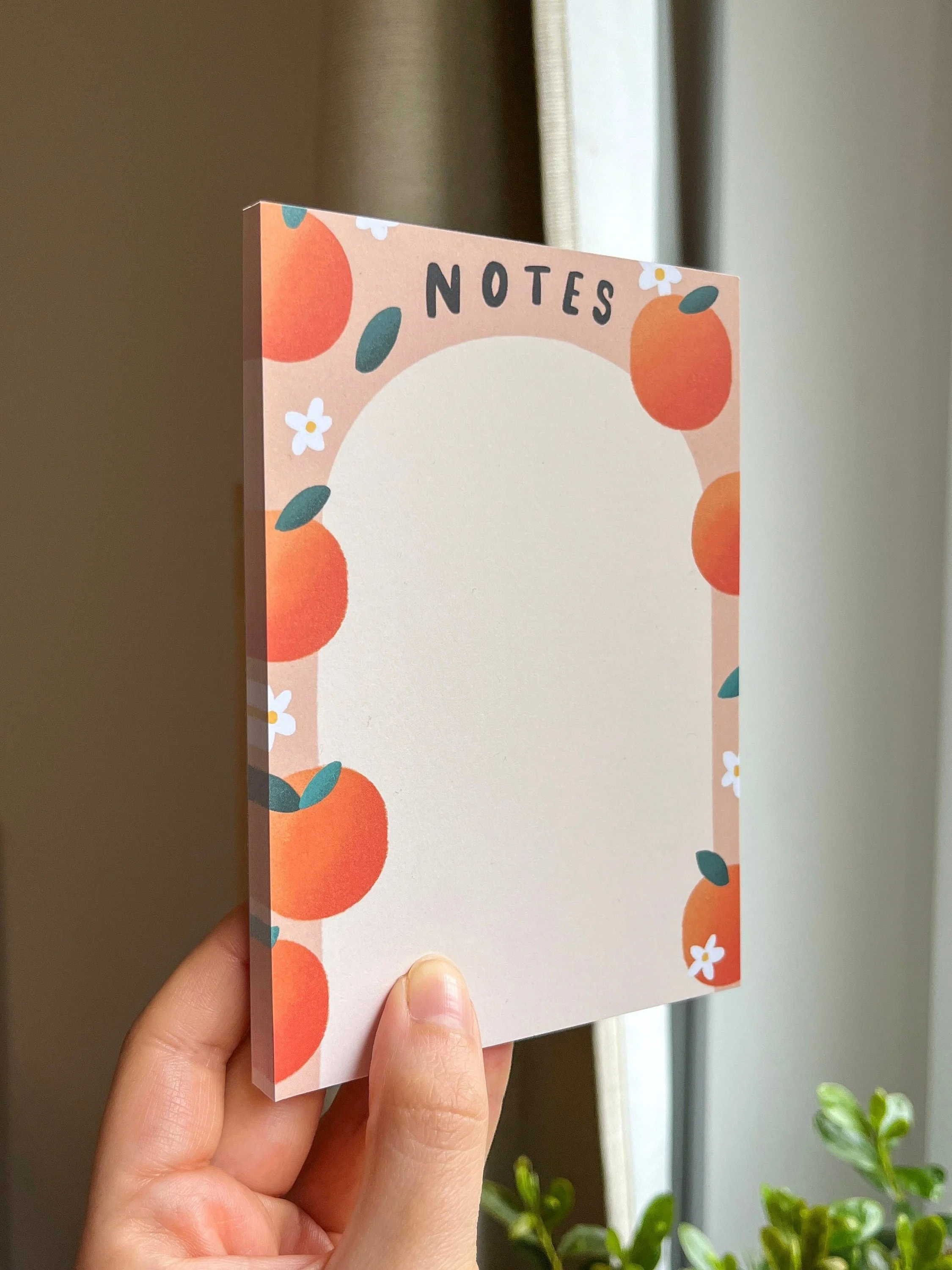Orangen Notizblock A6 – Ansicht 3