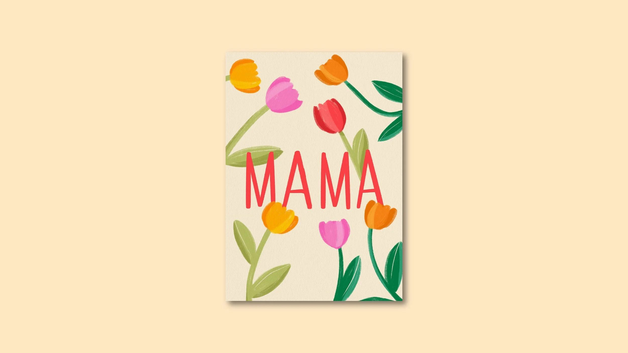 Mama Postkarte A6 – Illustration von Svea Hansohn