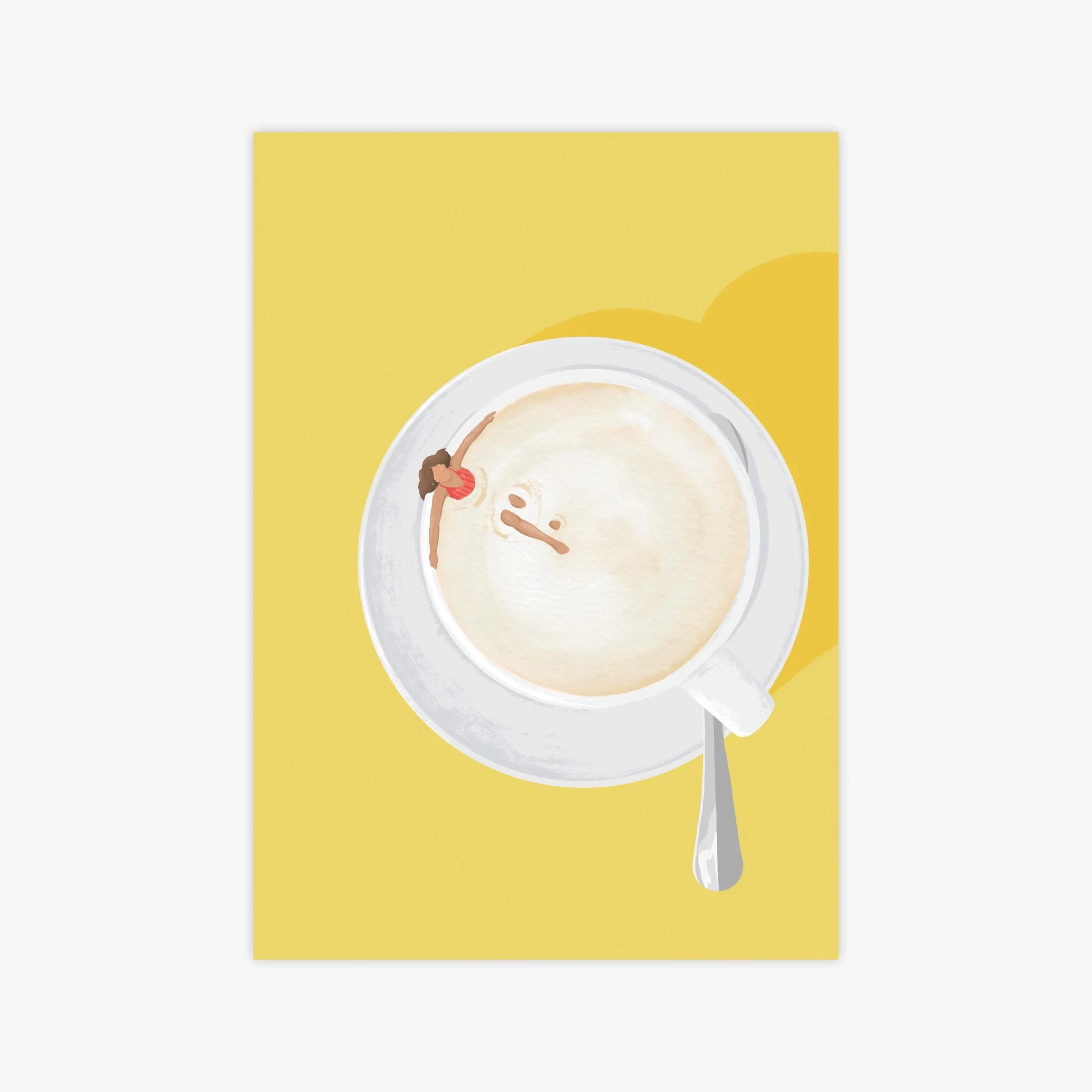 Cappuccino-Bad Kunstdruck – Ansicht 4