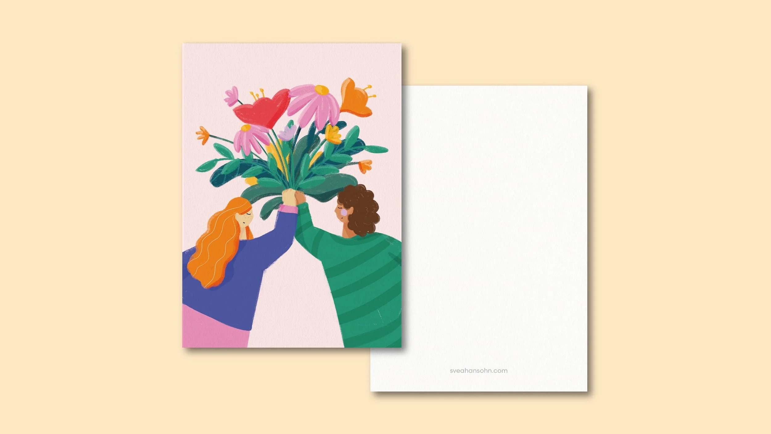 Blumenfreu(n)de Postkarte A6 – Ansicht 2