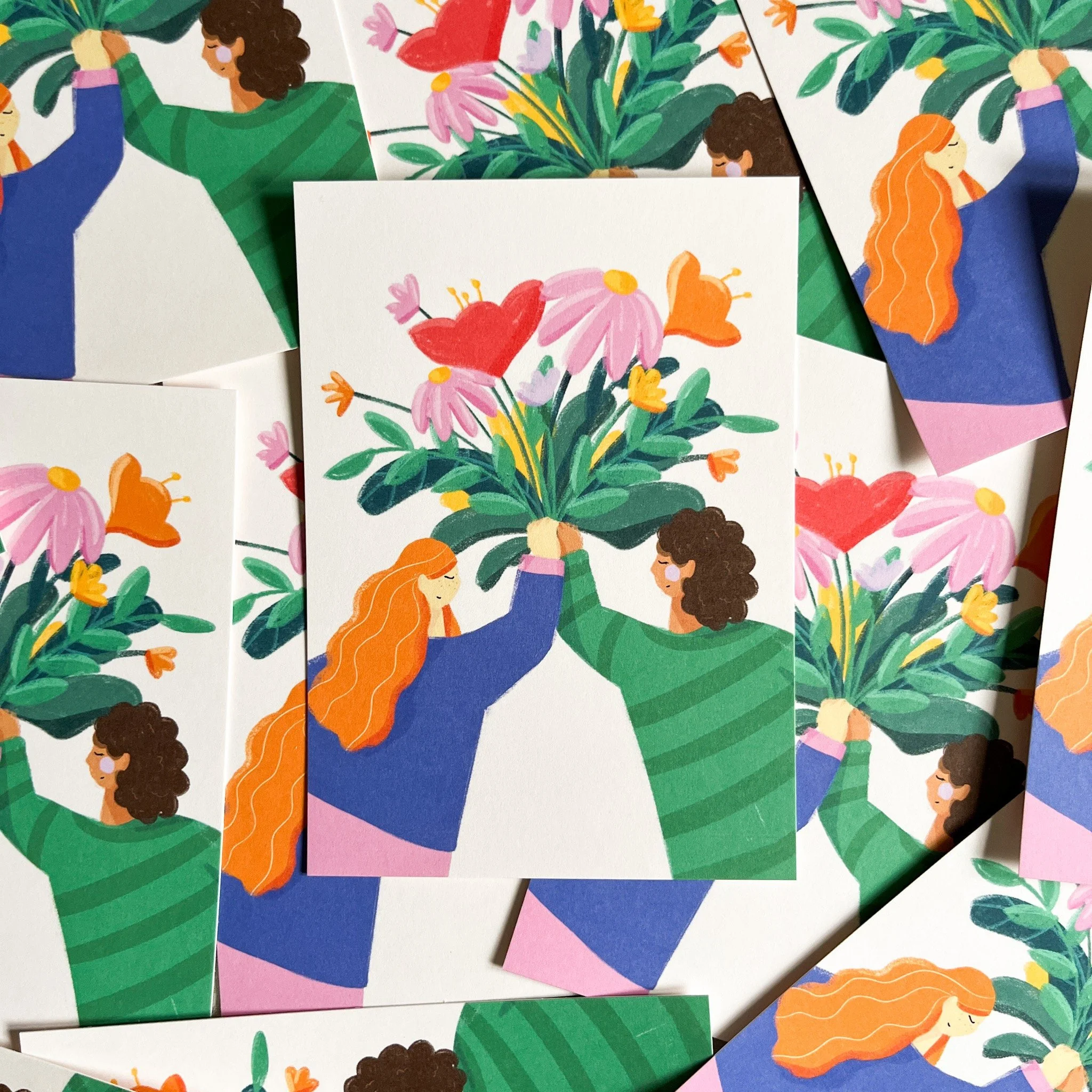 Blumenfreu(n)de Postkarte A6 – Ansicht 3