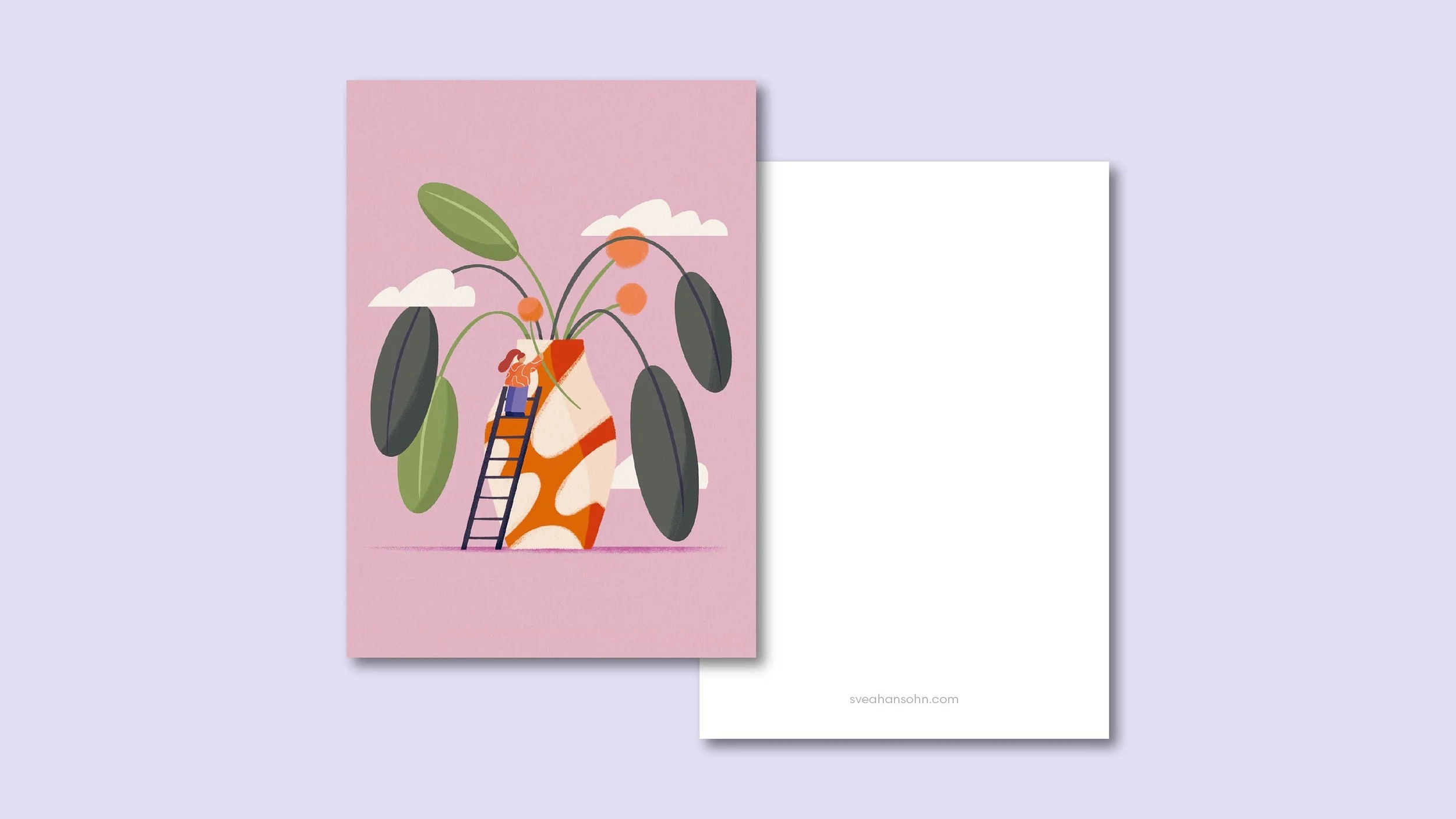 Blumenvase Postkarte A6 – Ansicht 2