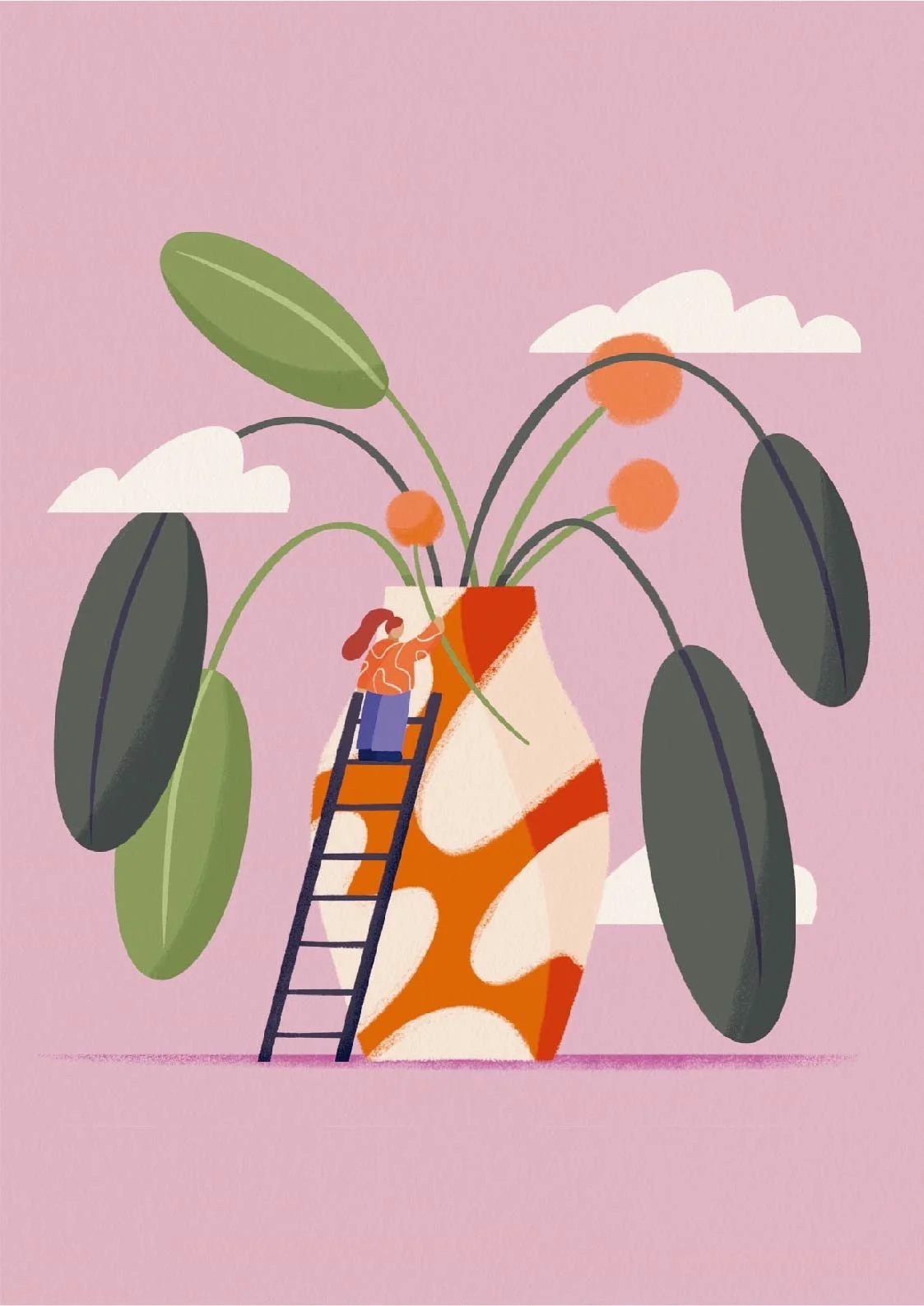 Blumenvase Postkarte A6 – Ansicht 3