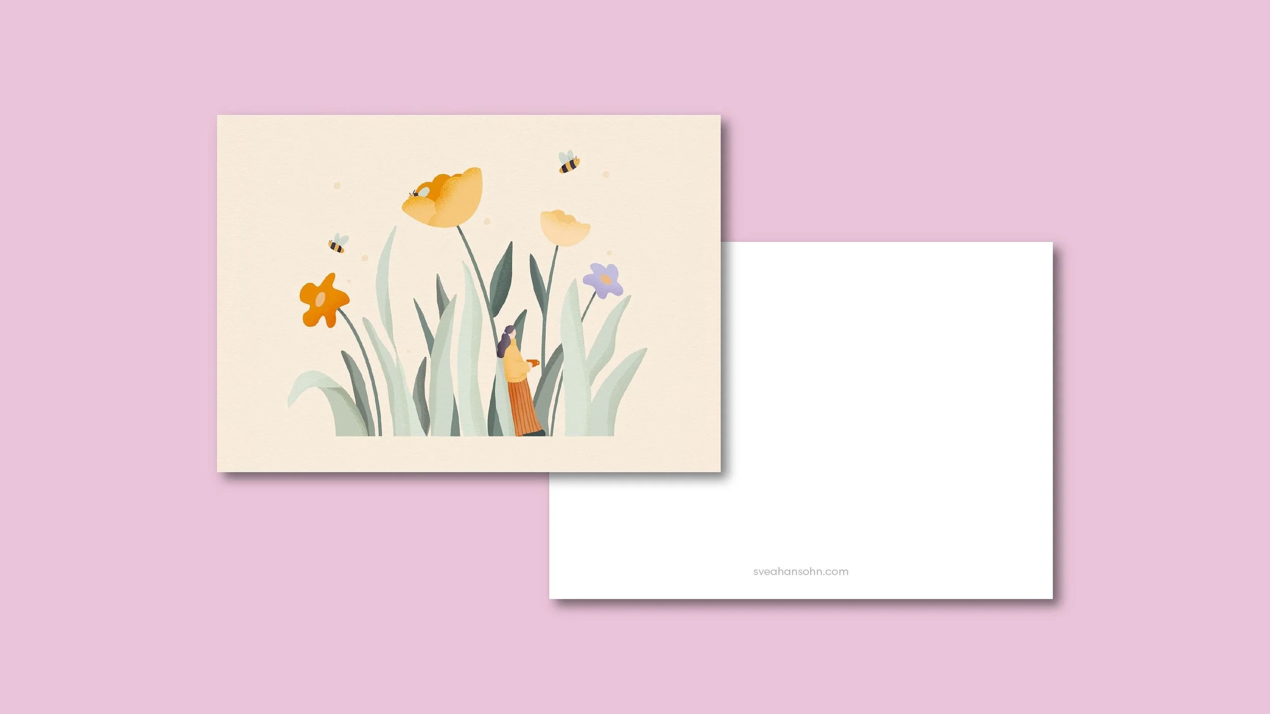 Blumenwiese Postkarte A6 – Ansicht 2