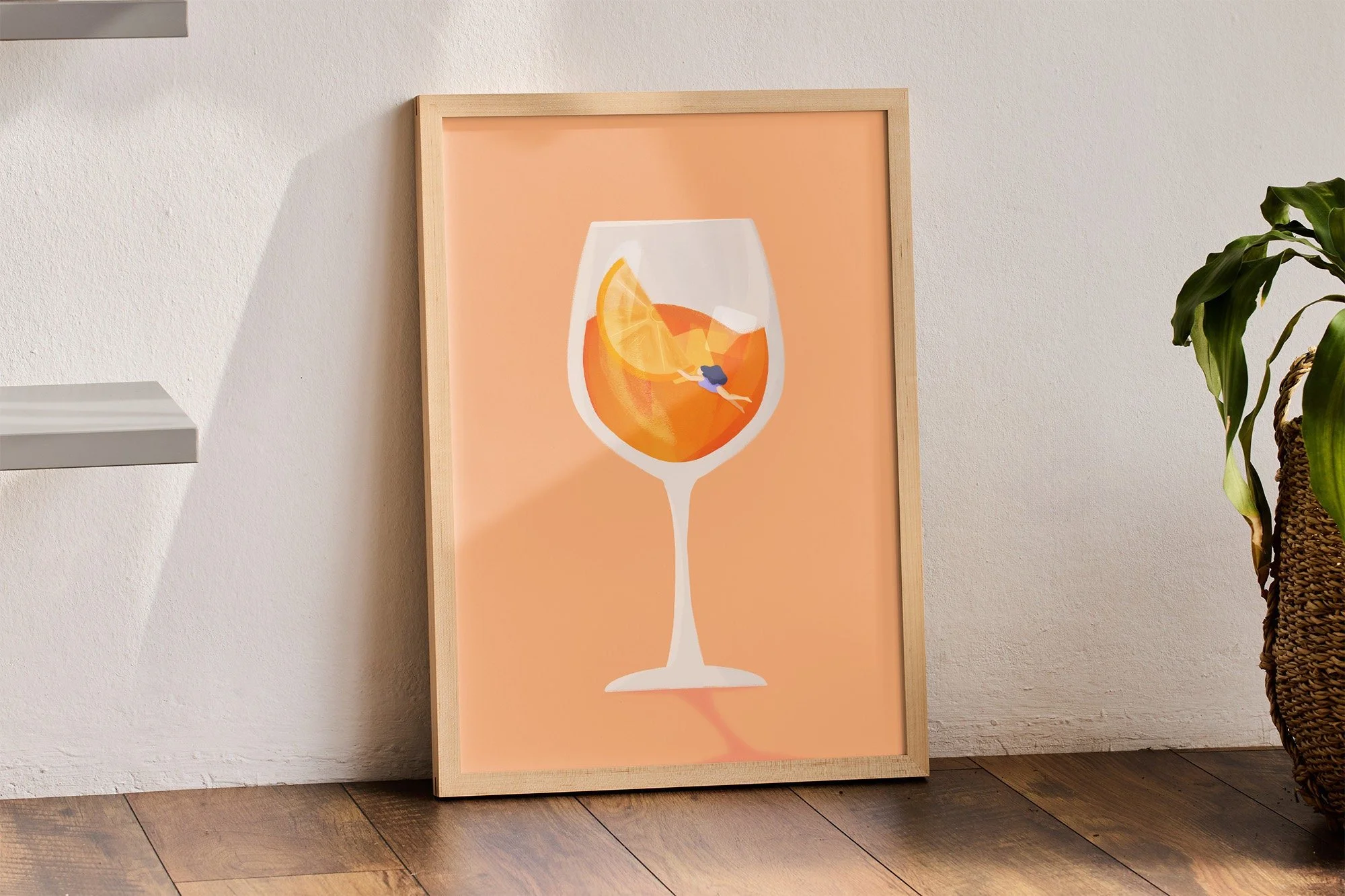 Aperolglas Kunstdruck – Ansicht 2