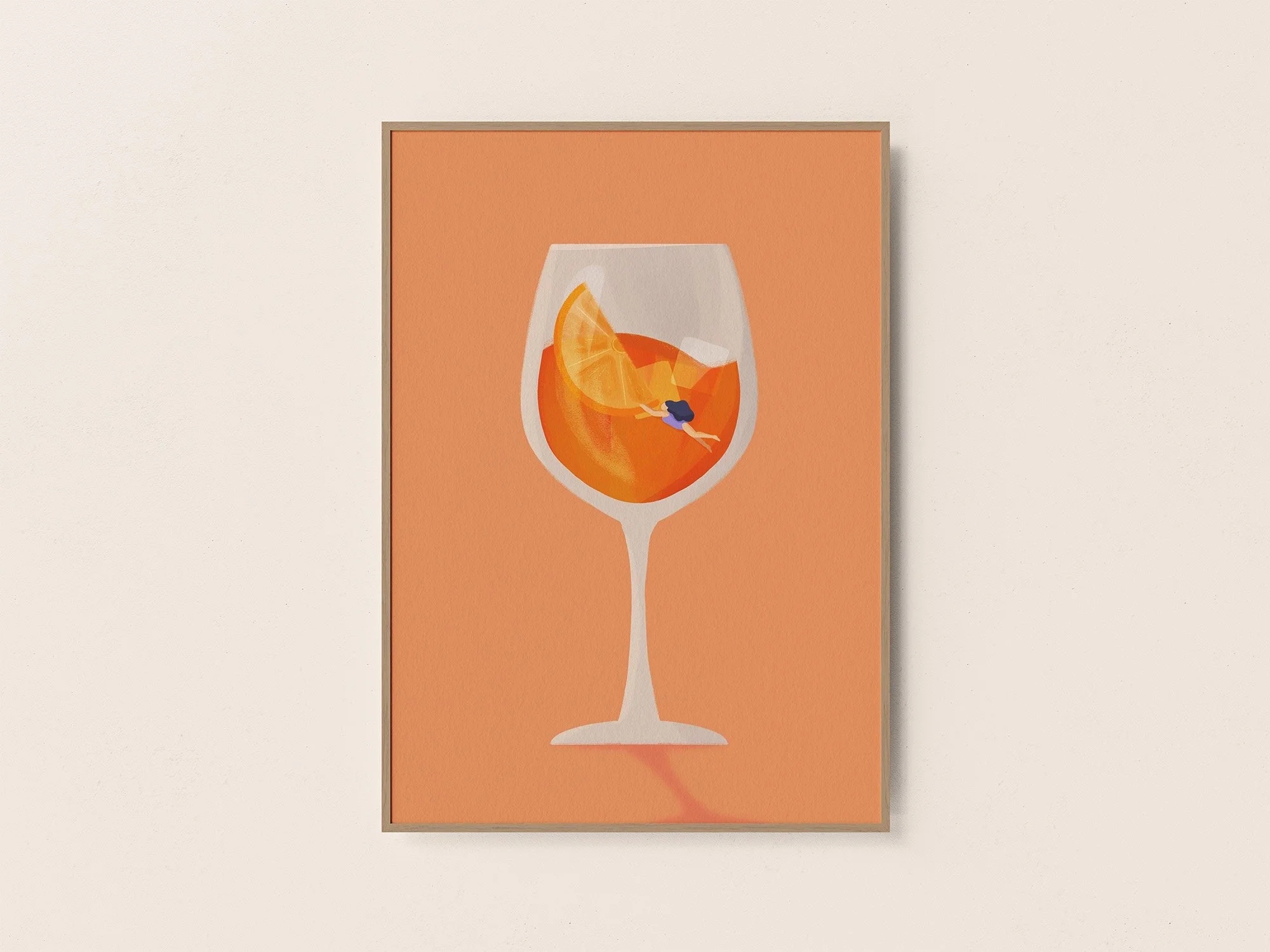 Aperolglas Kunstdruck – Ansicht 3