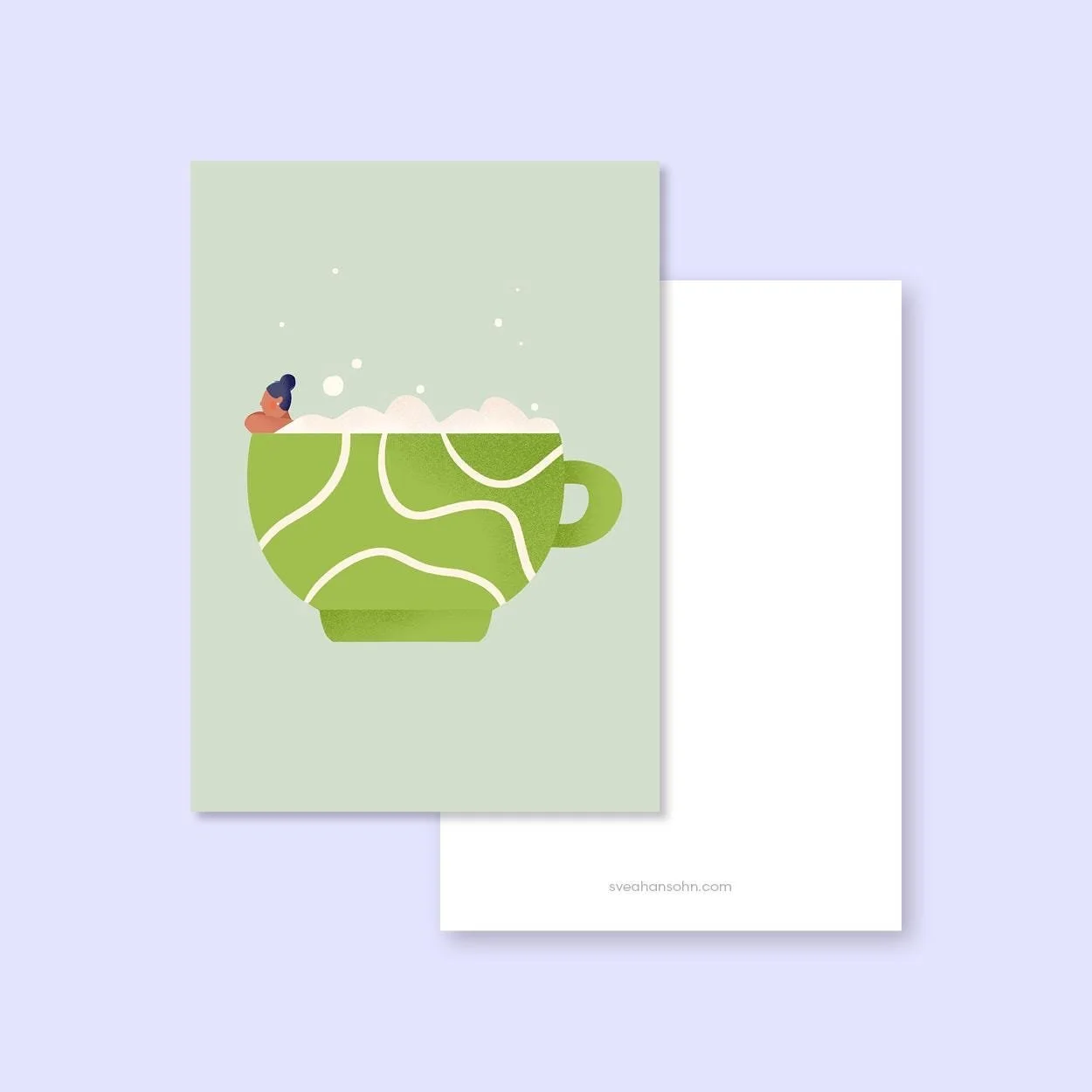 Matcha Postkarte A6 – Ansicht 2