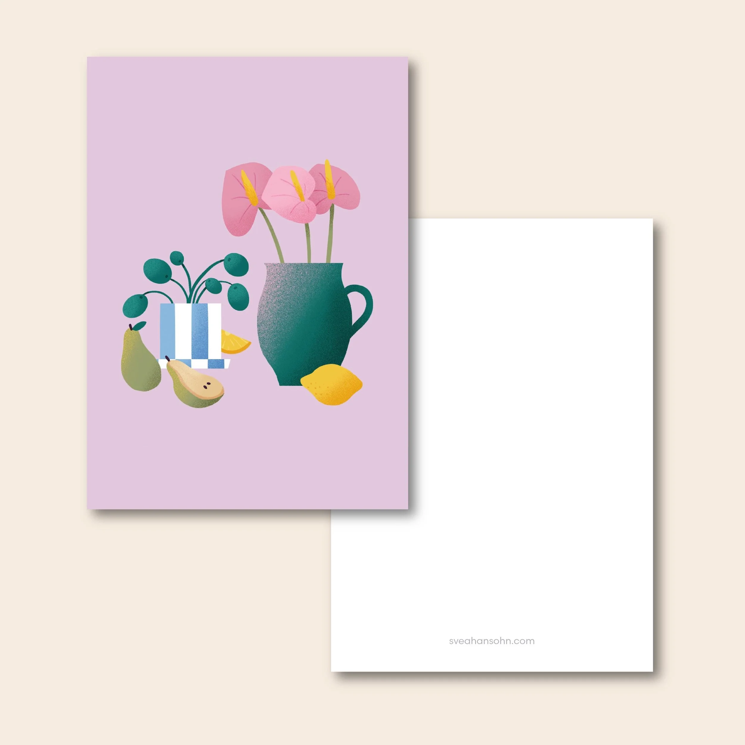 Stillleben Obst & Küche 3er Postkartenset – Ansicht 2