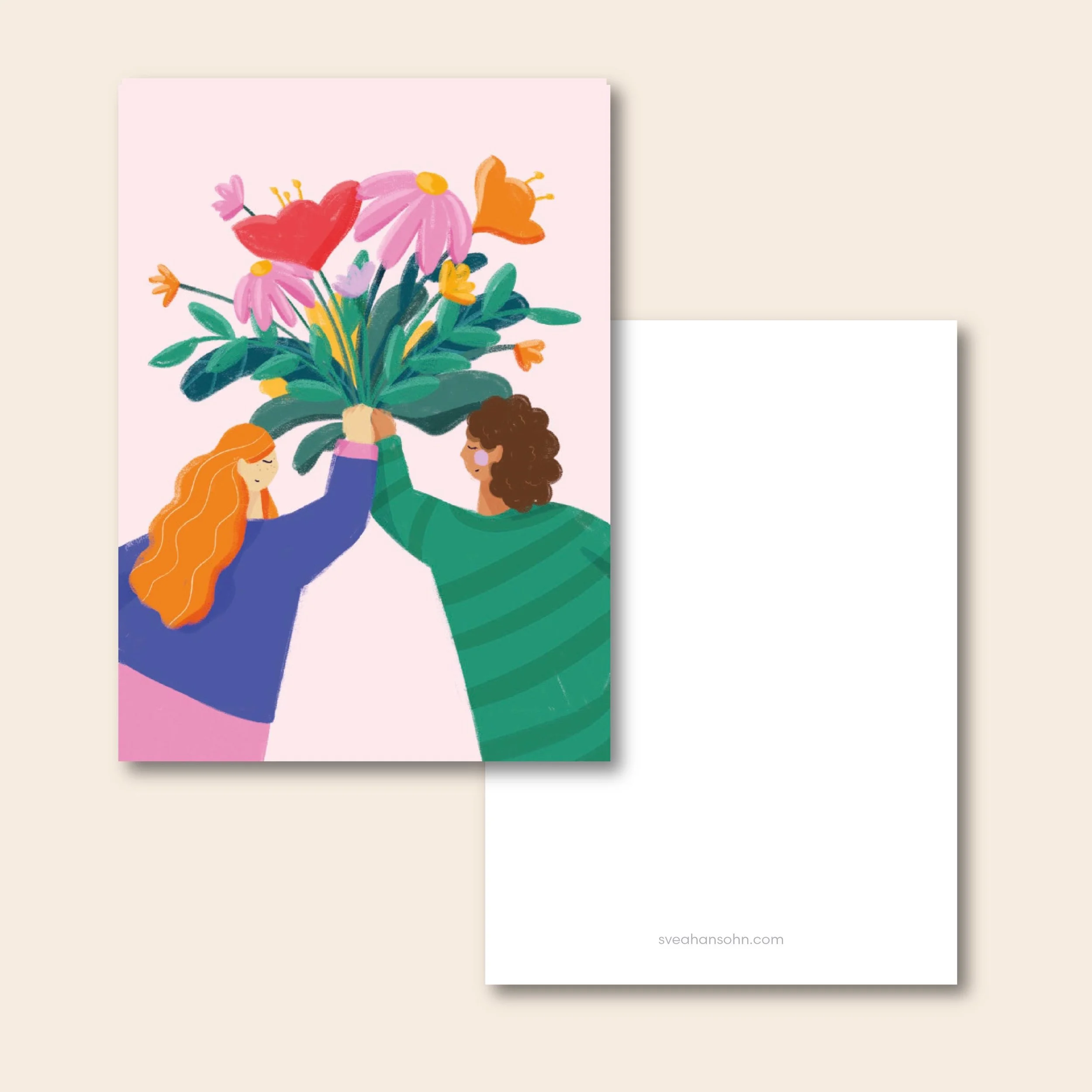 Blumen 3er Postkartenset – Ansicht 2