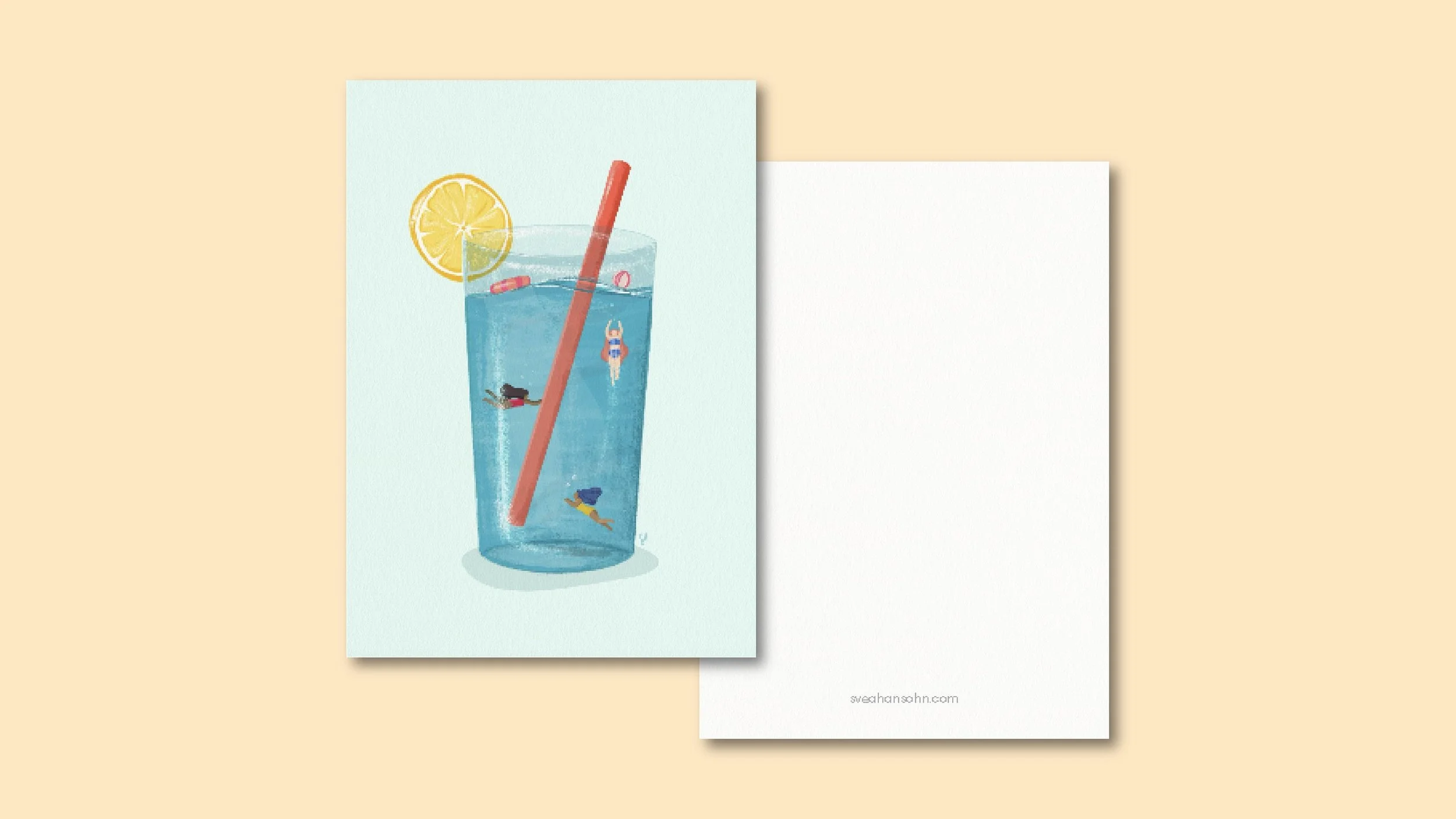 Summer Drinks 3er Postkartenset – Ansicht 4